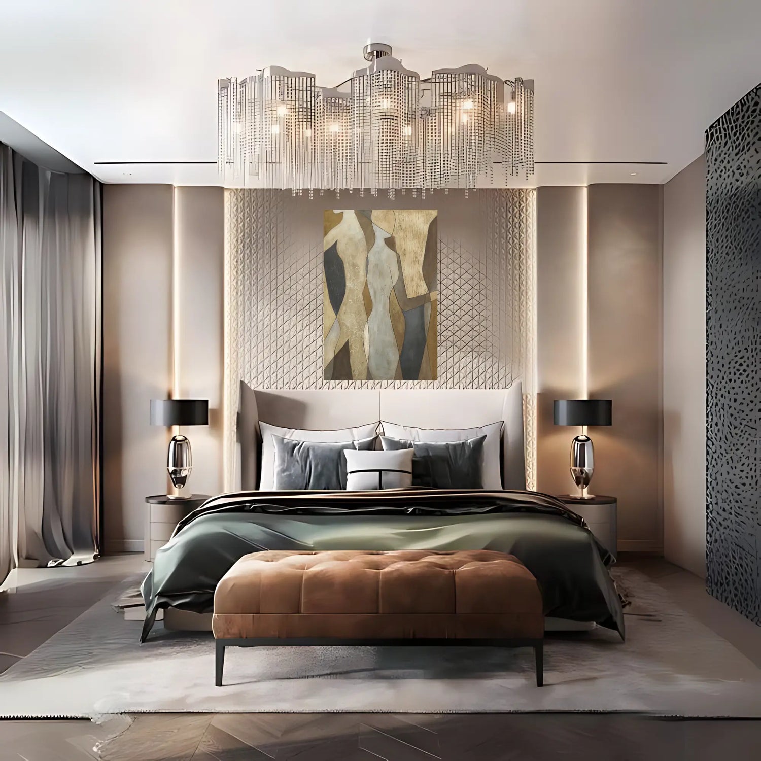 SILHOUETTE OIL PAINTING