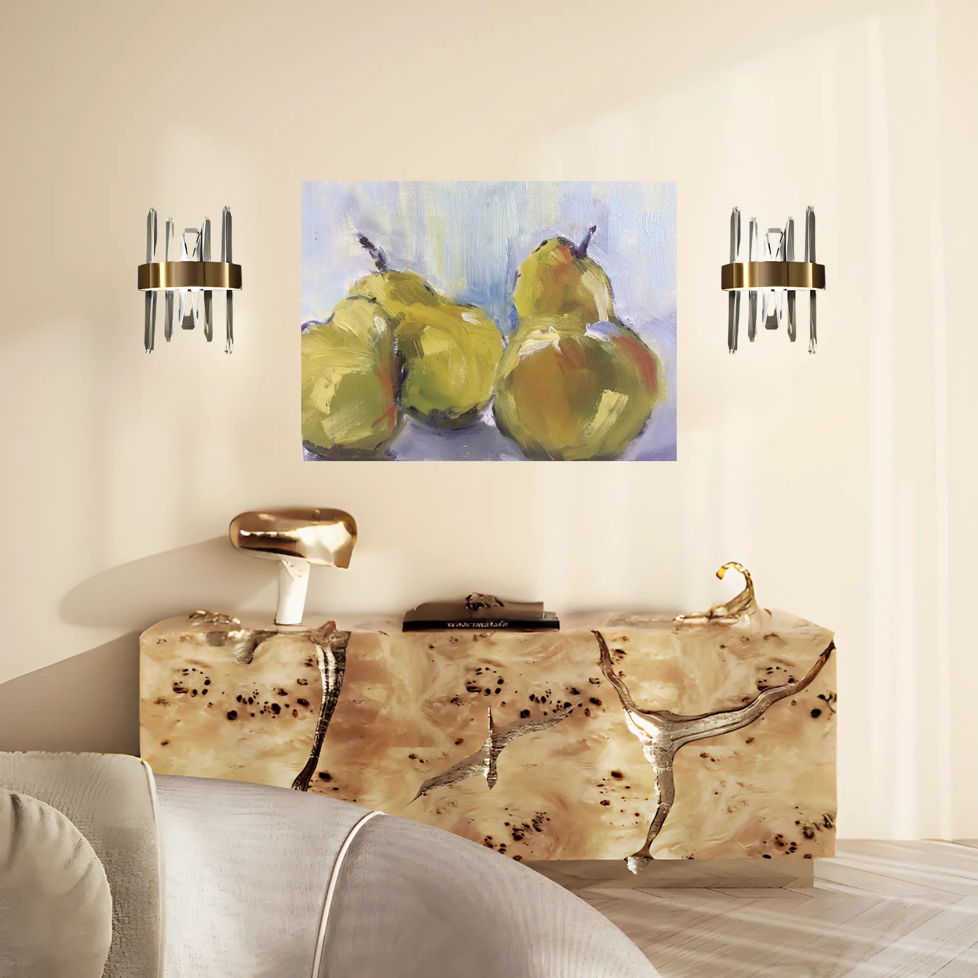 Autumn Orchard Oil Painting