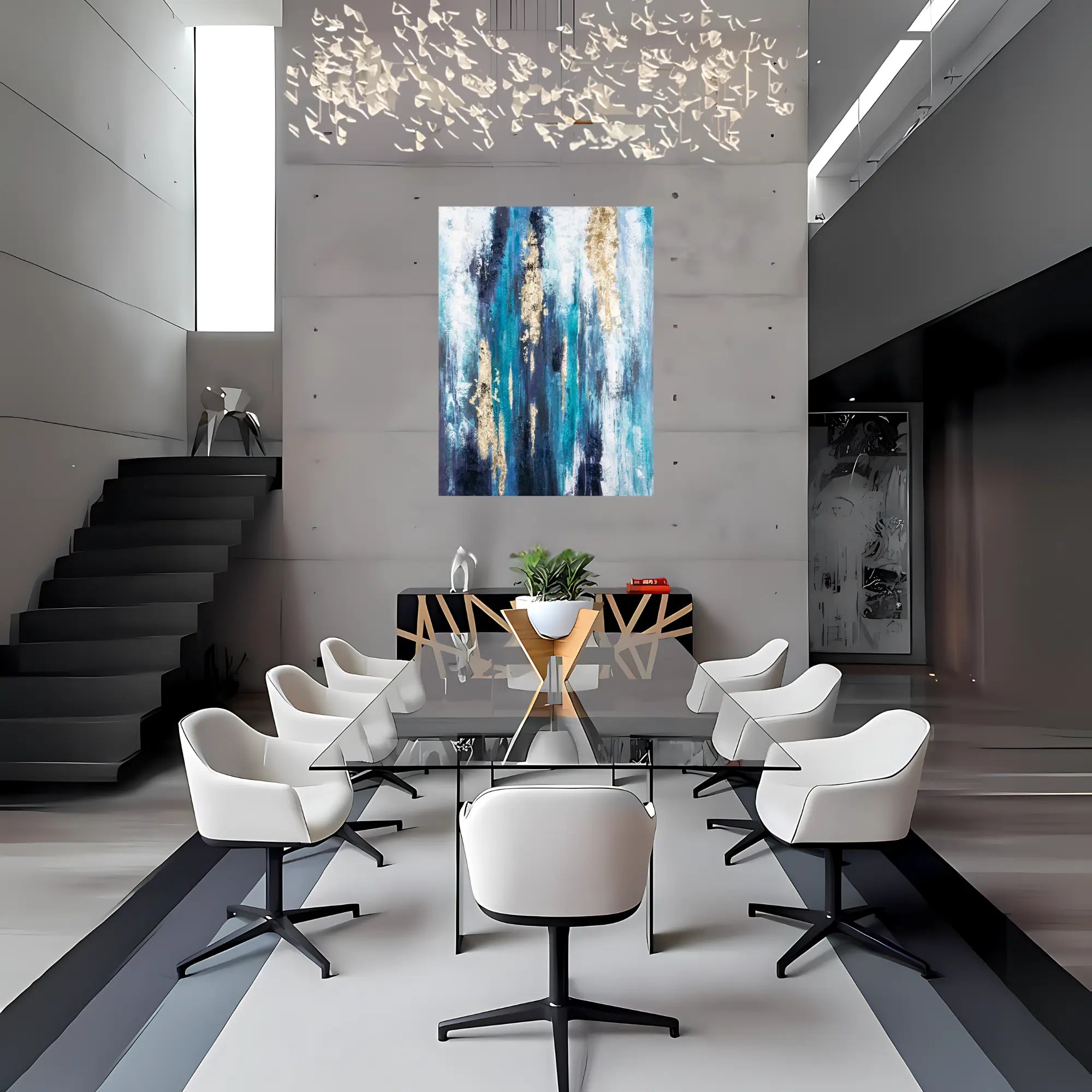 GLACIER DRIP OIL PAINTING