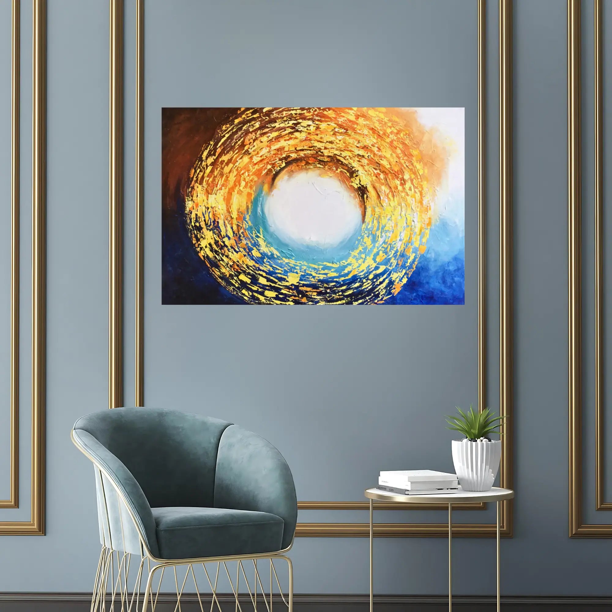 VORTEX BLAZE OIL PAINTING