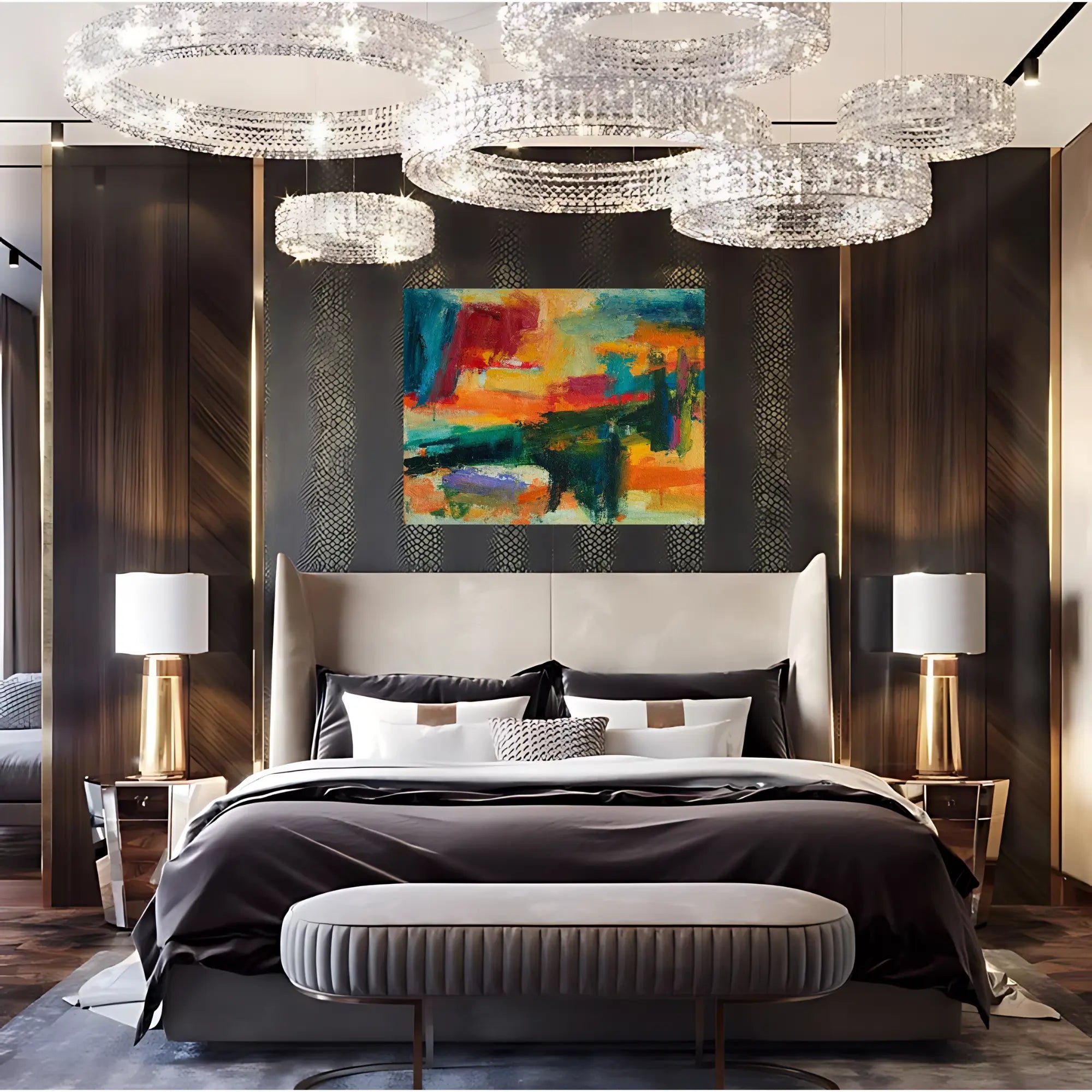 Fusion Blaze Oil Painting