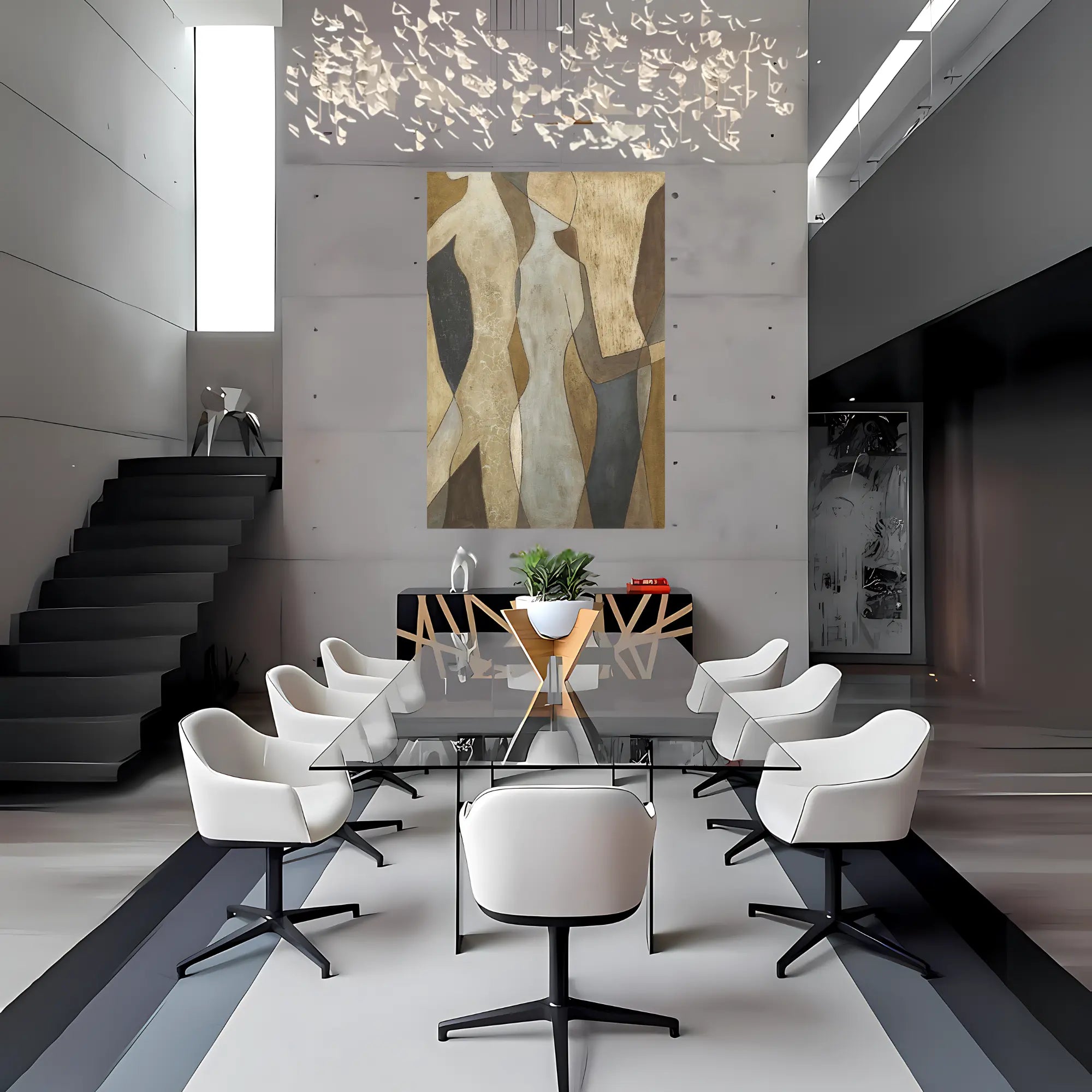 SILHOUETTE OIL PAINTING