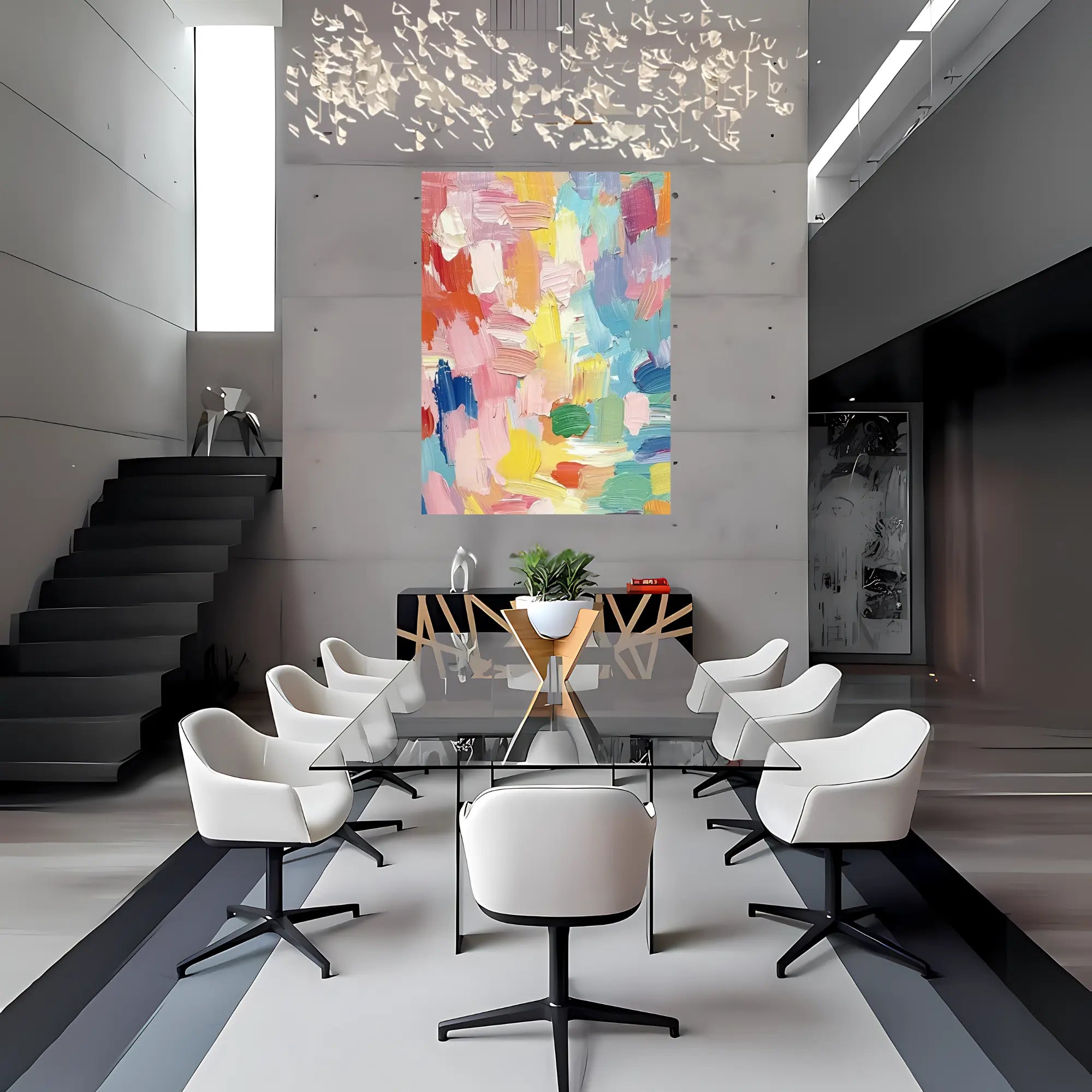 HARMONIC PRISM OIL PAINTING