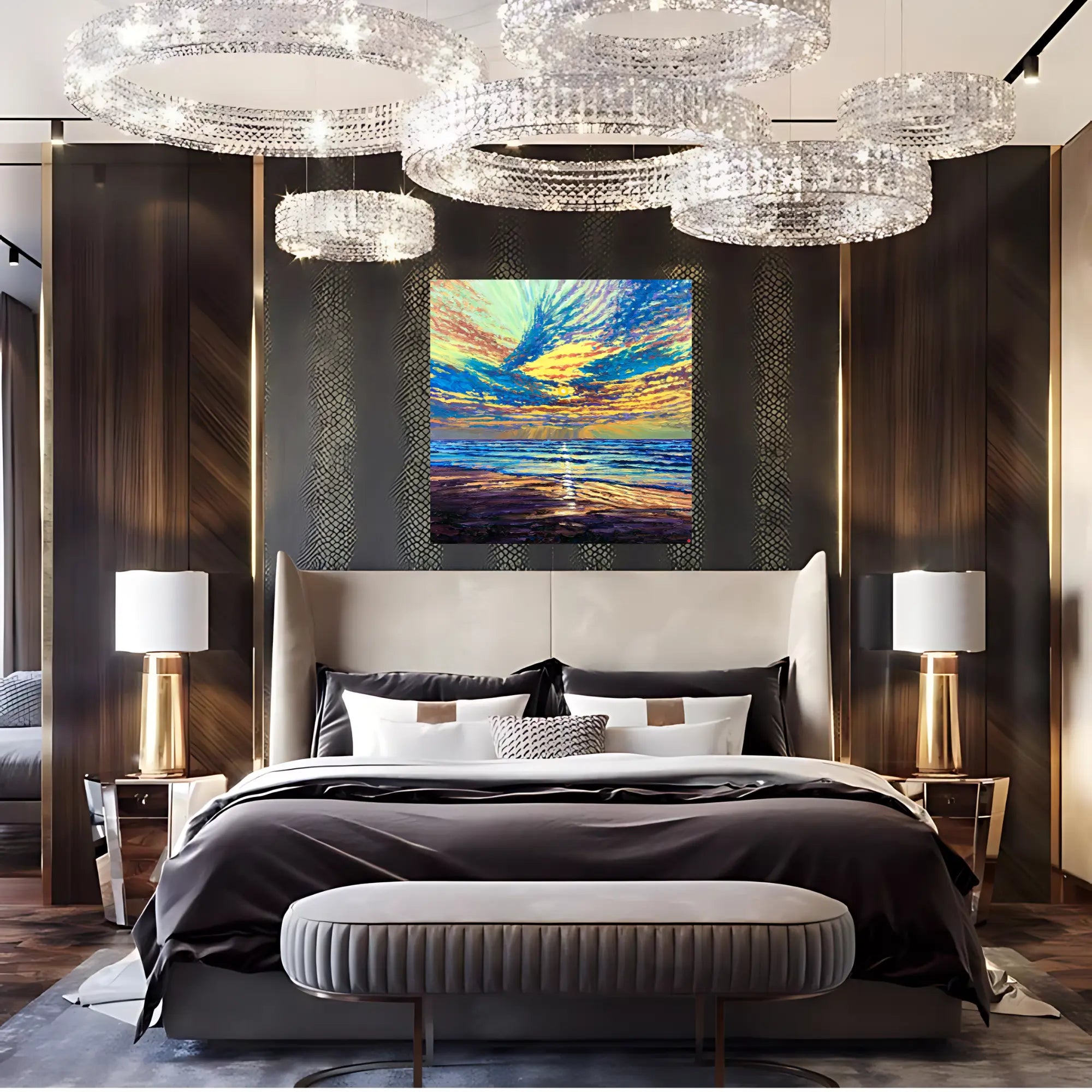 OCEANIC REFLECTIONS OIL PAINTING