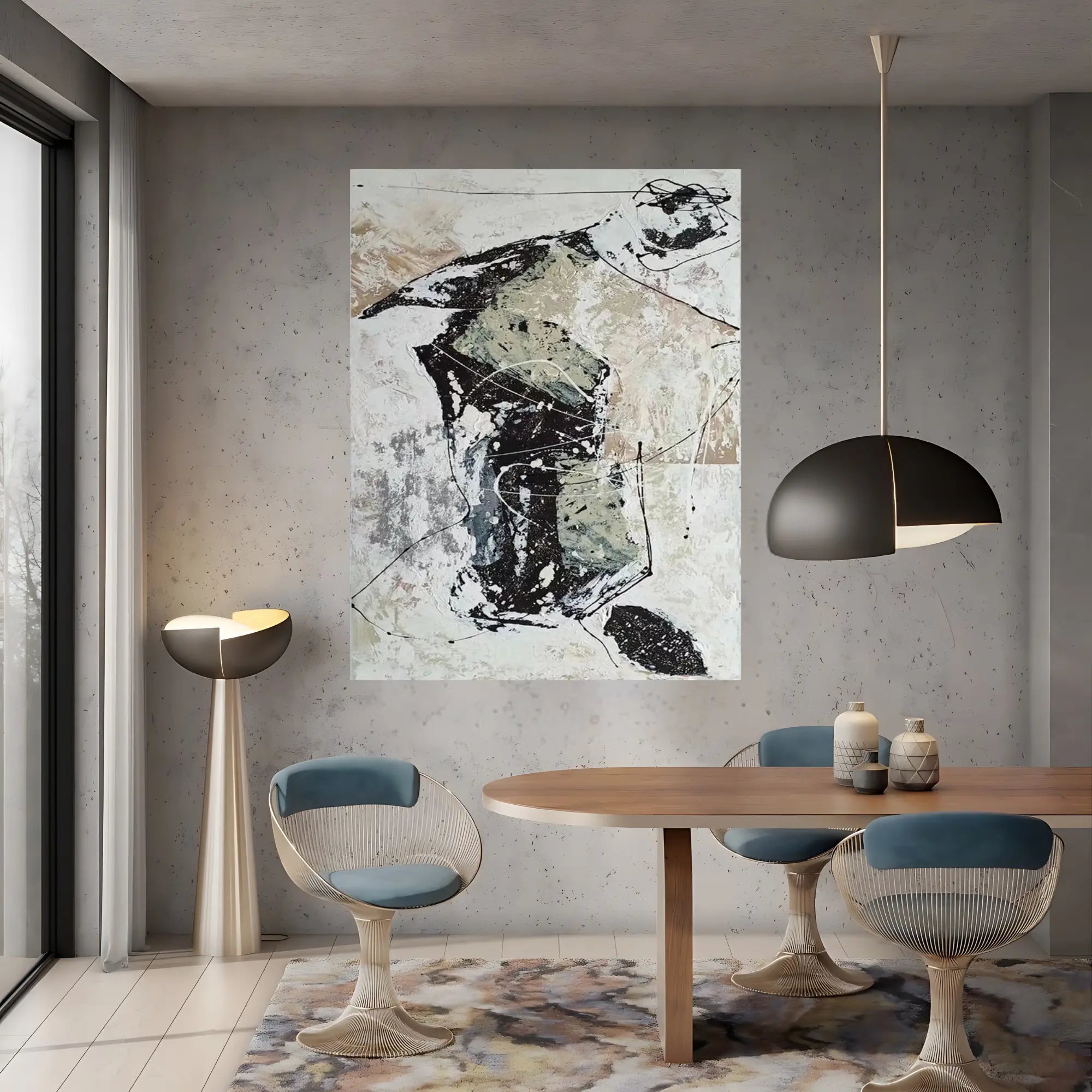 OBSCURED PRESENCE OIL PAINTING