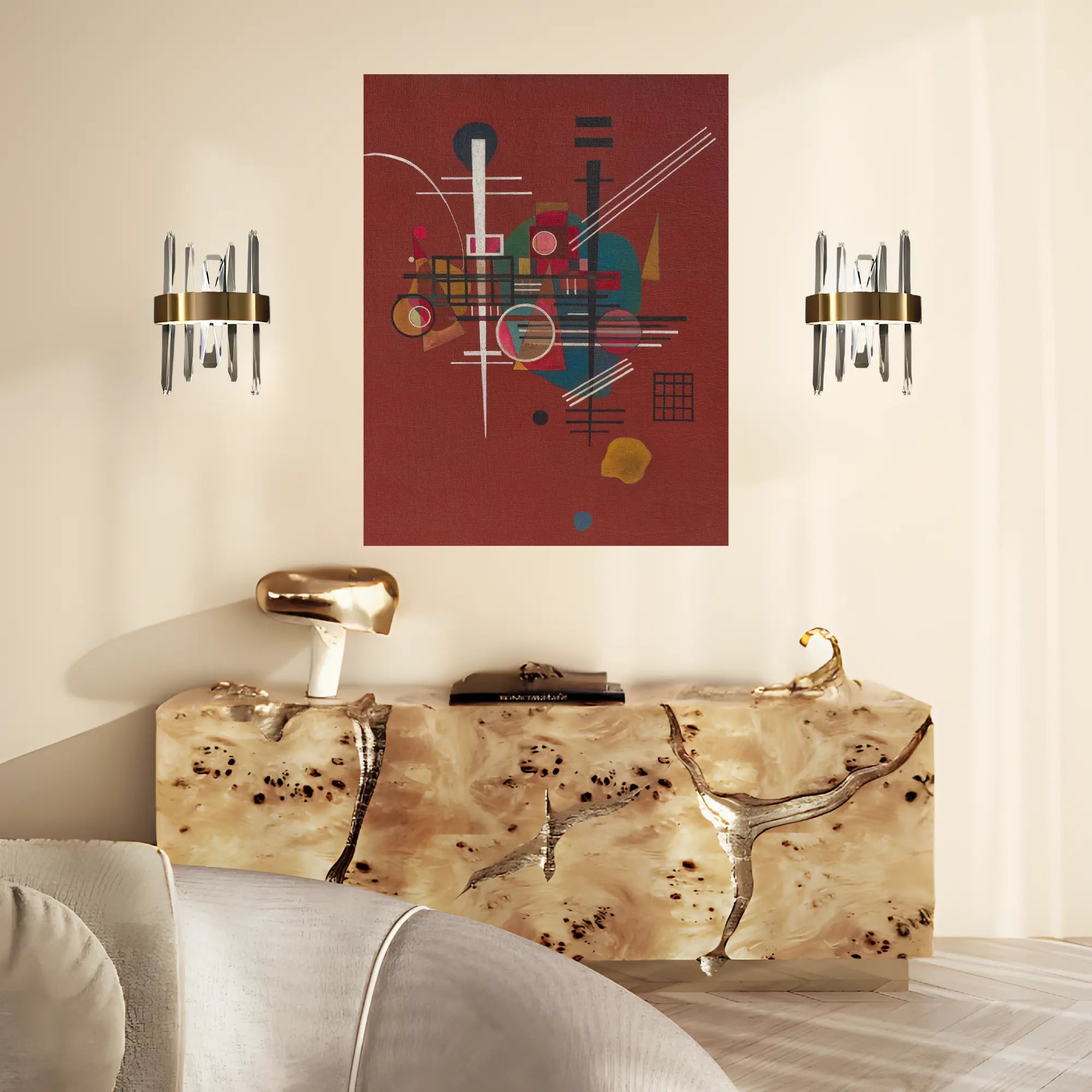 Structural Rhapsody Oil Painting