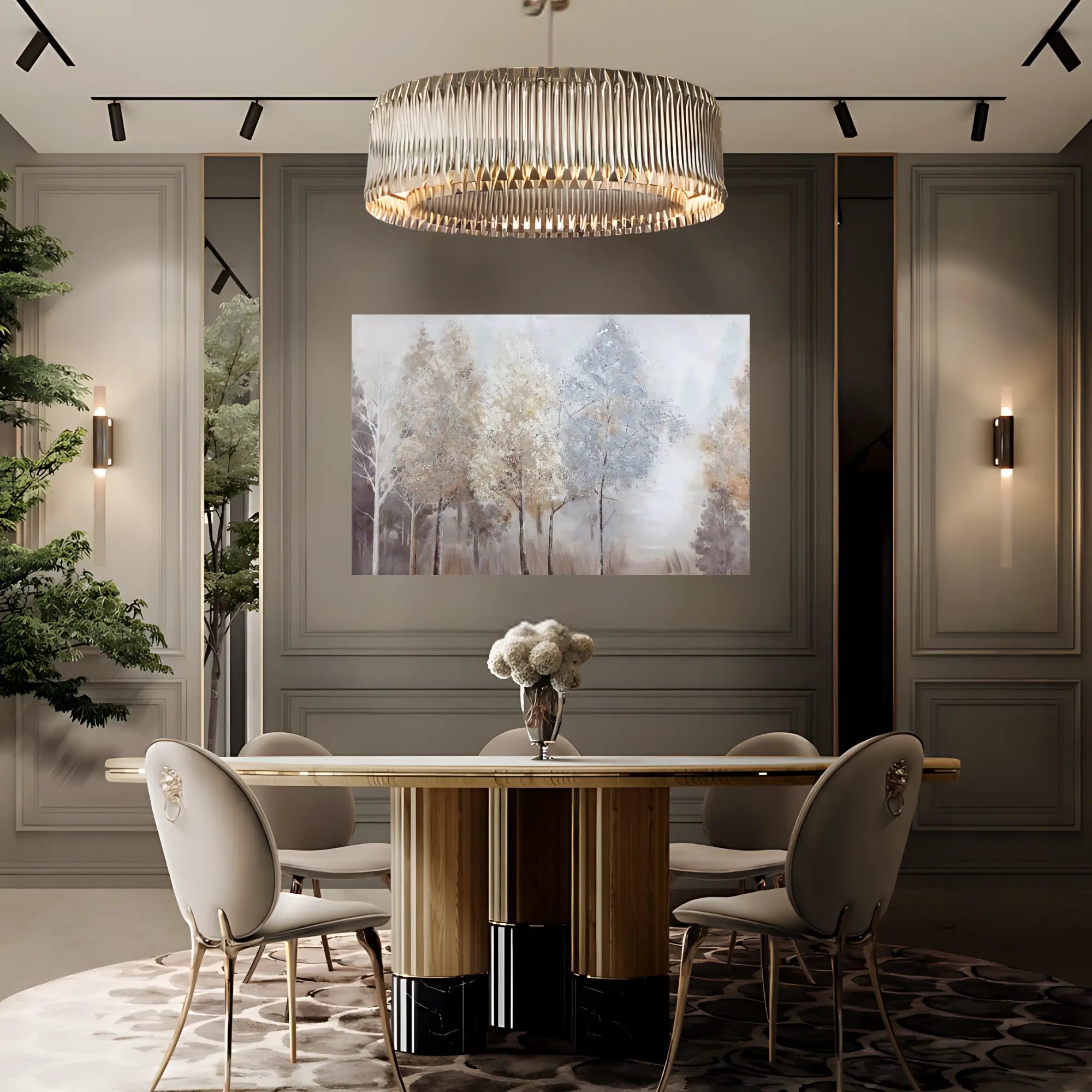 MISTY FROST OIL PAINTING