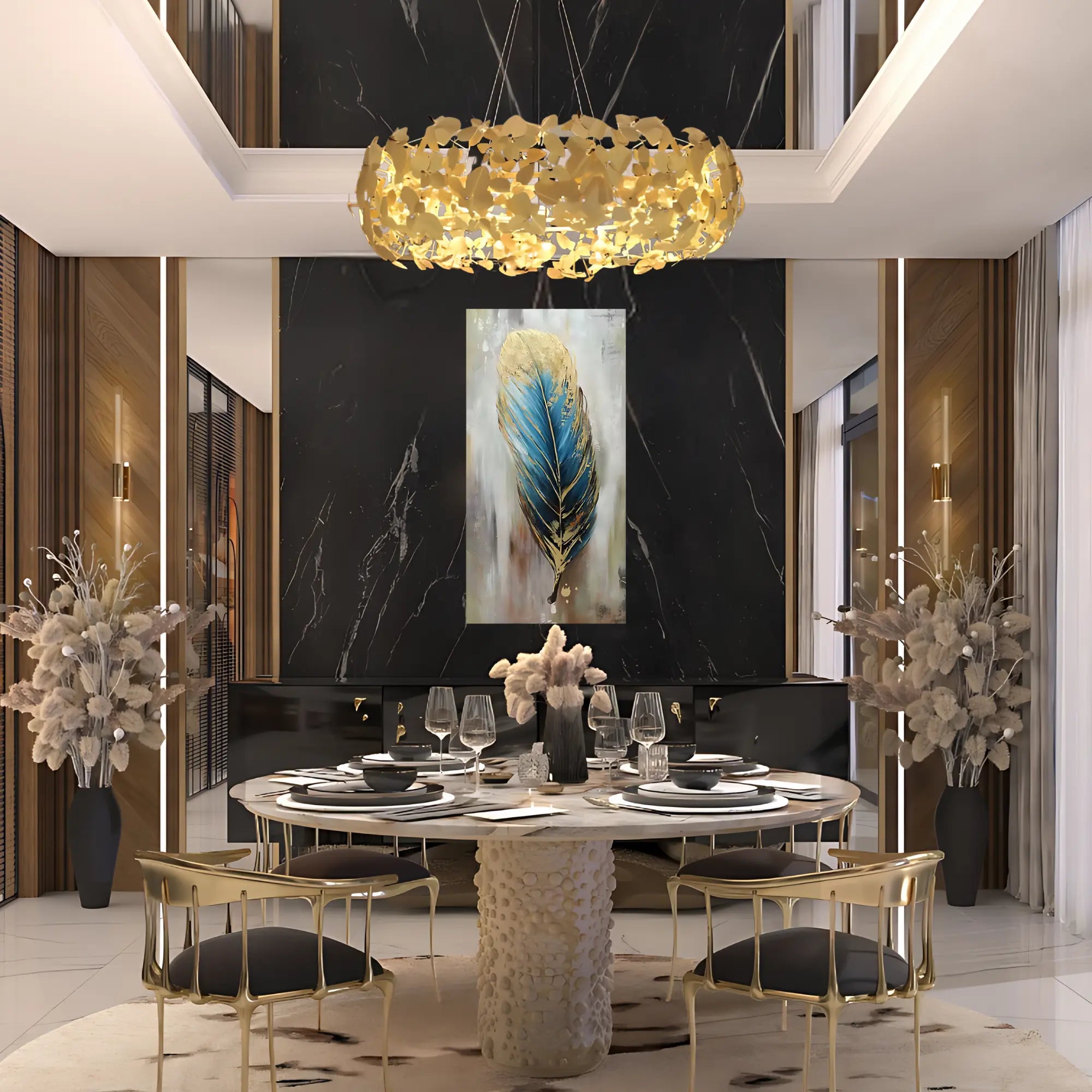 ROYAL PLUME OIL PAINTING