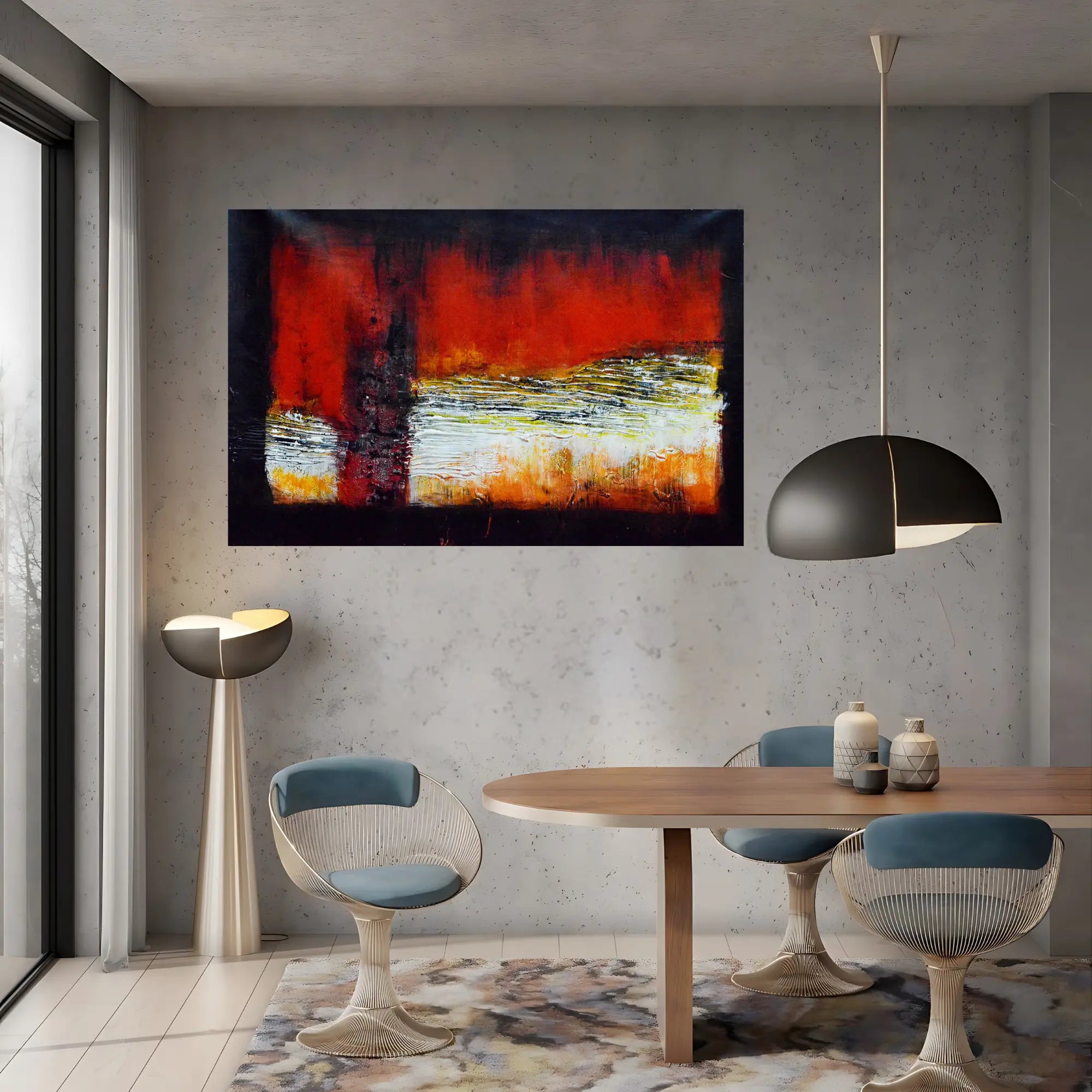 Inferno Strata Oil Painting