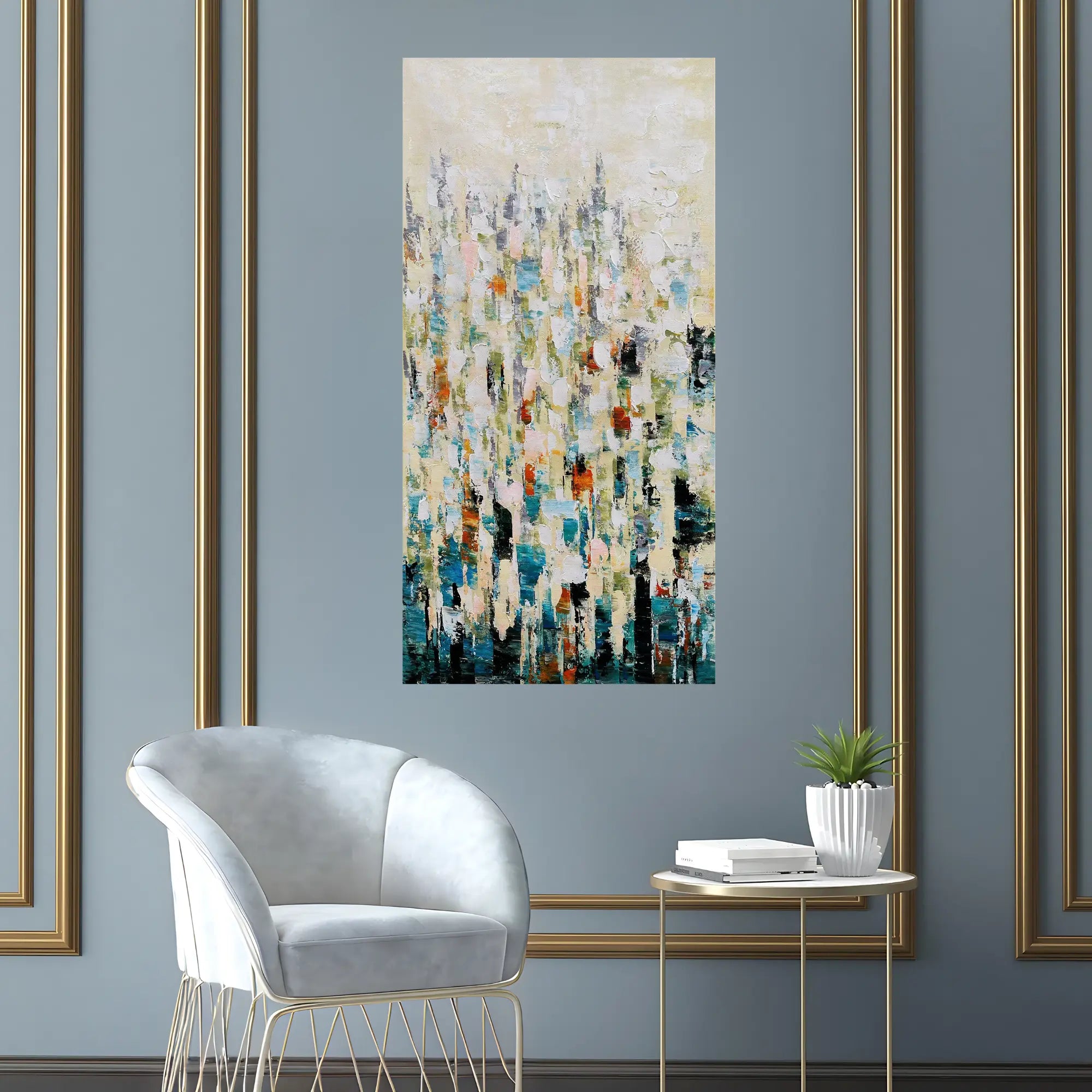 Pixelated Canopy Oil Painting