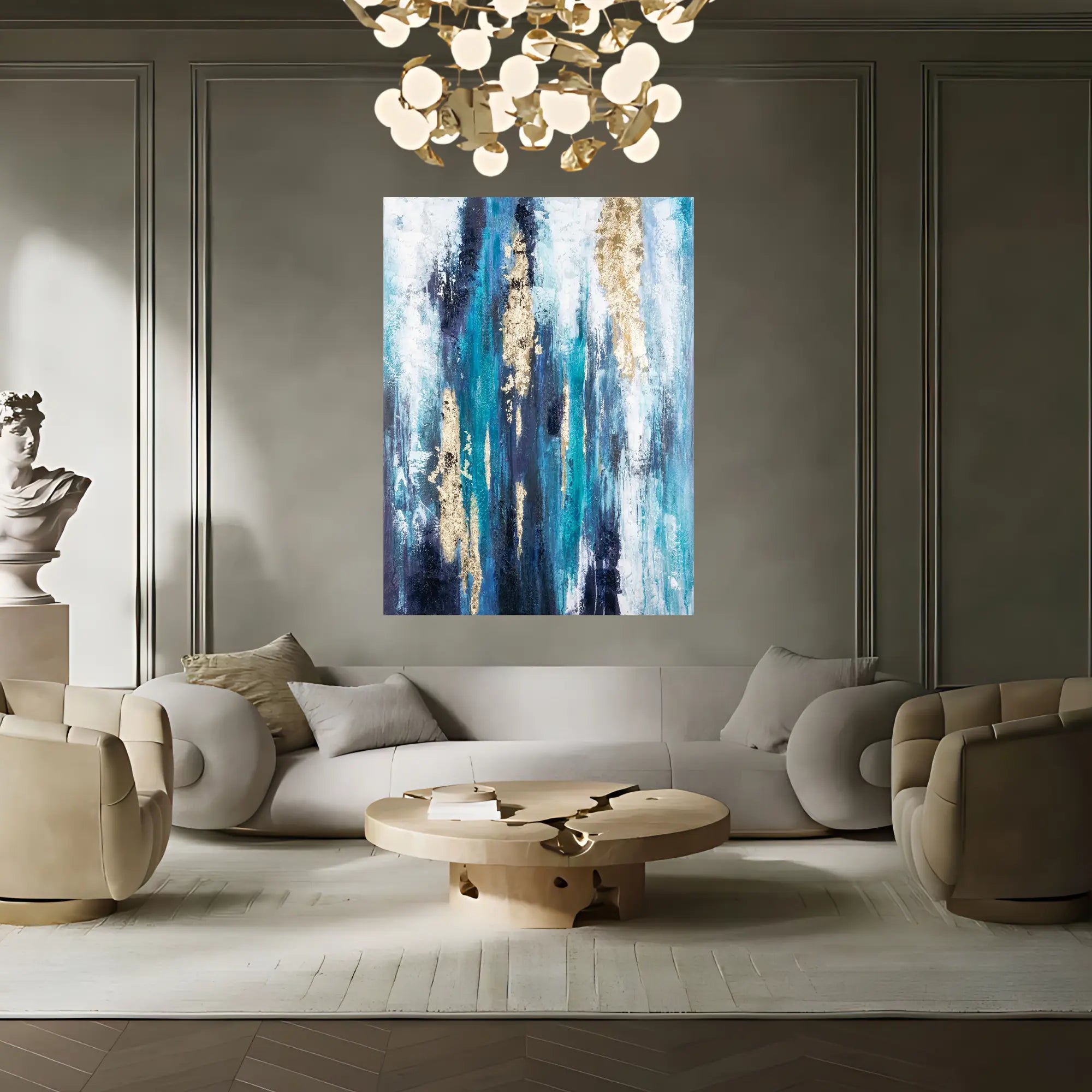 GLACIER DRIP OIL PAINTING