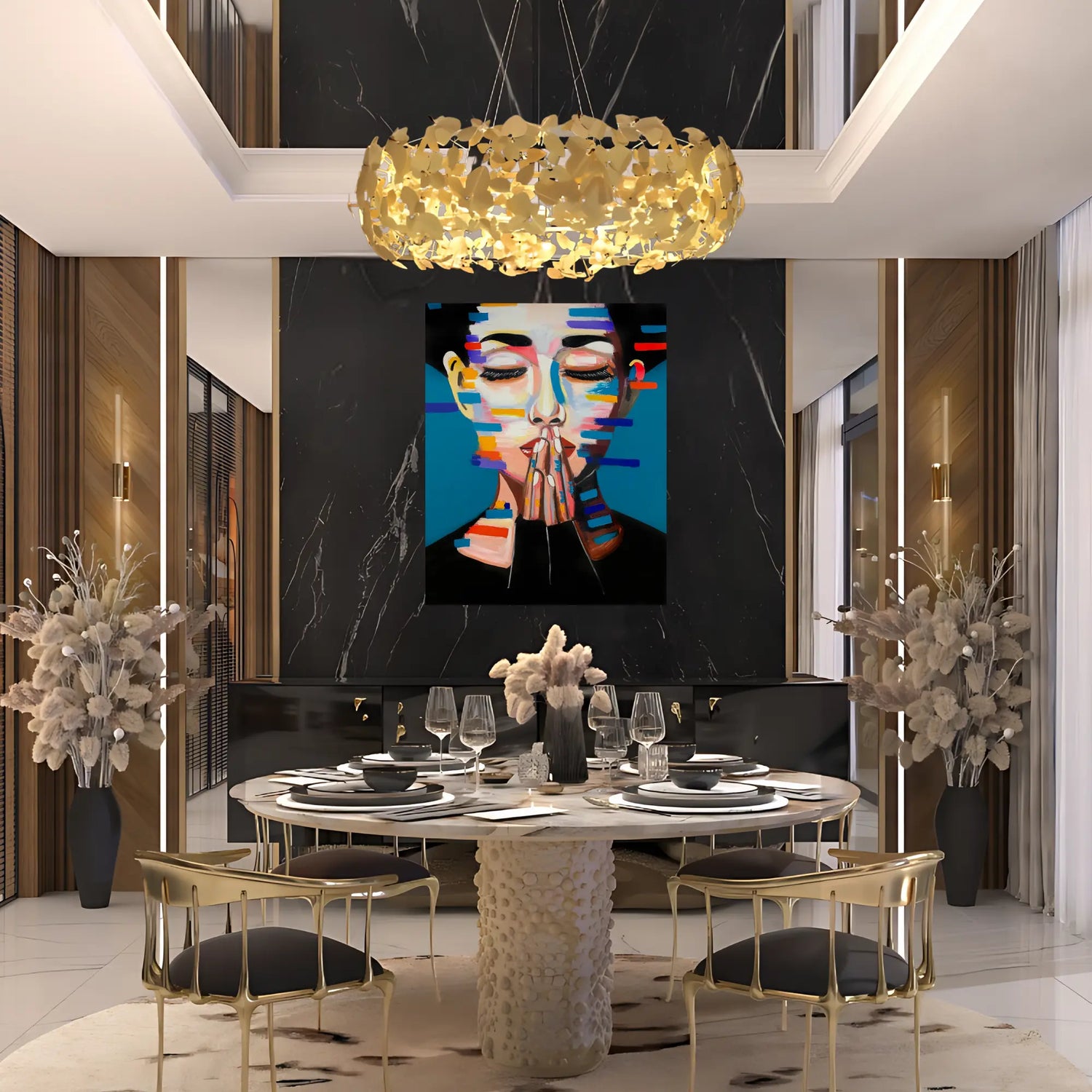 CONTEMPLATIVE OIL PAINTING