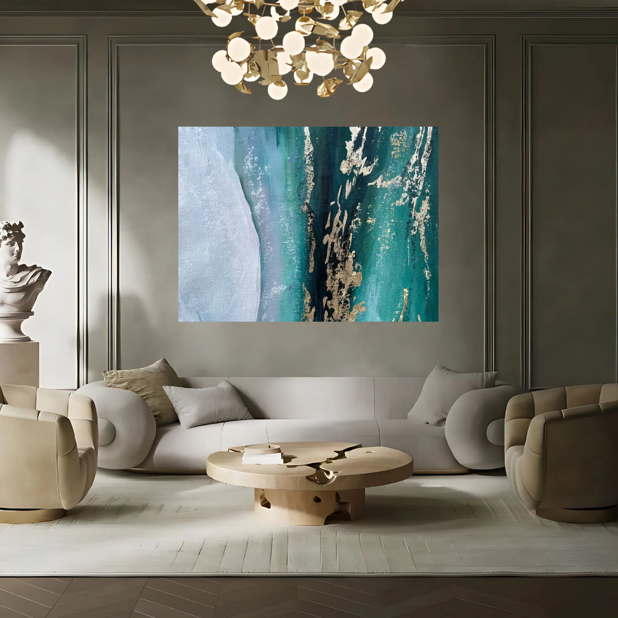 AQUA LUSTRE OIL PAINTING