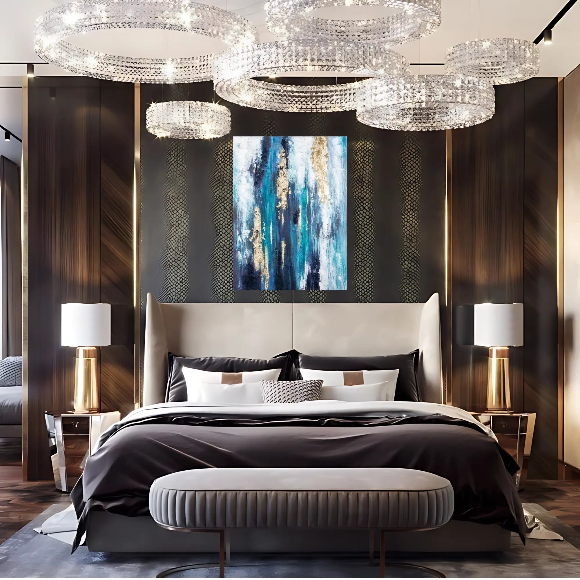 GLACIER DRIP OIL PAINTING