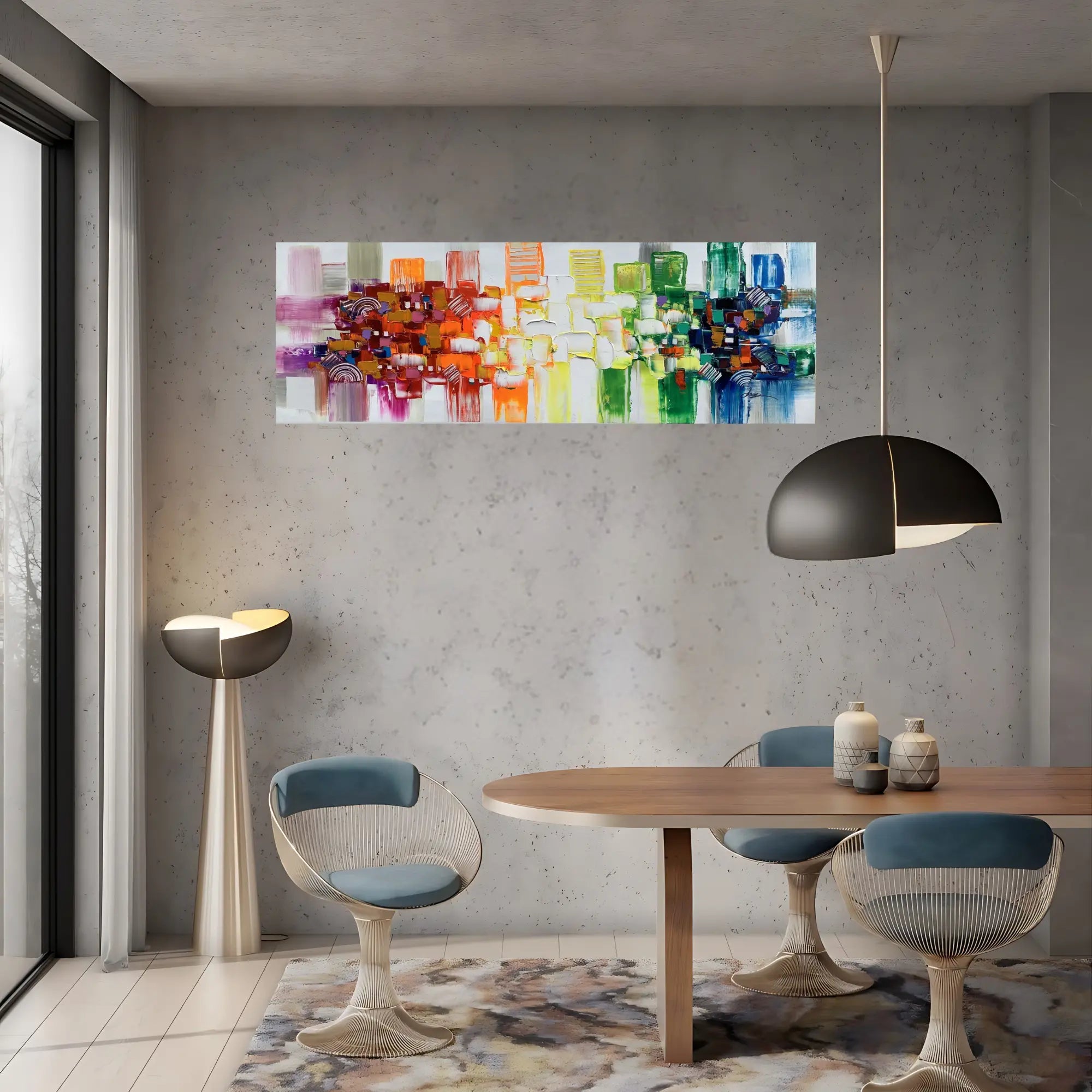 CHROMATIC GLOW OIL PAINTING