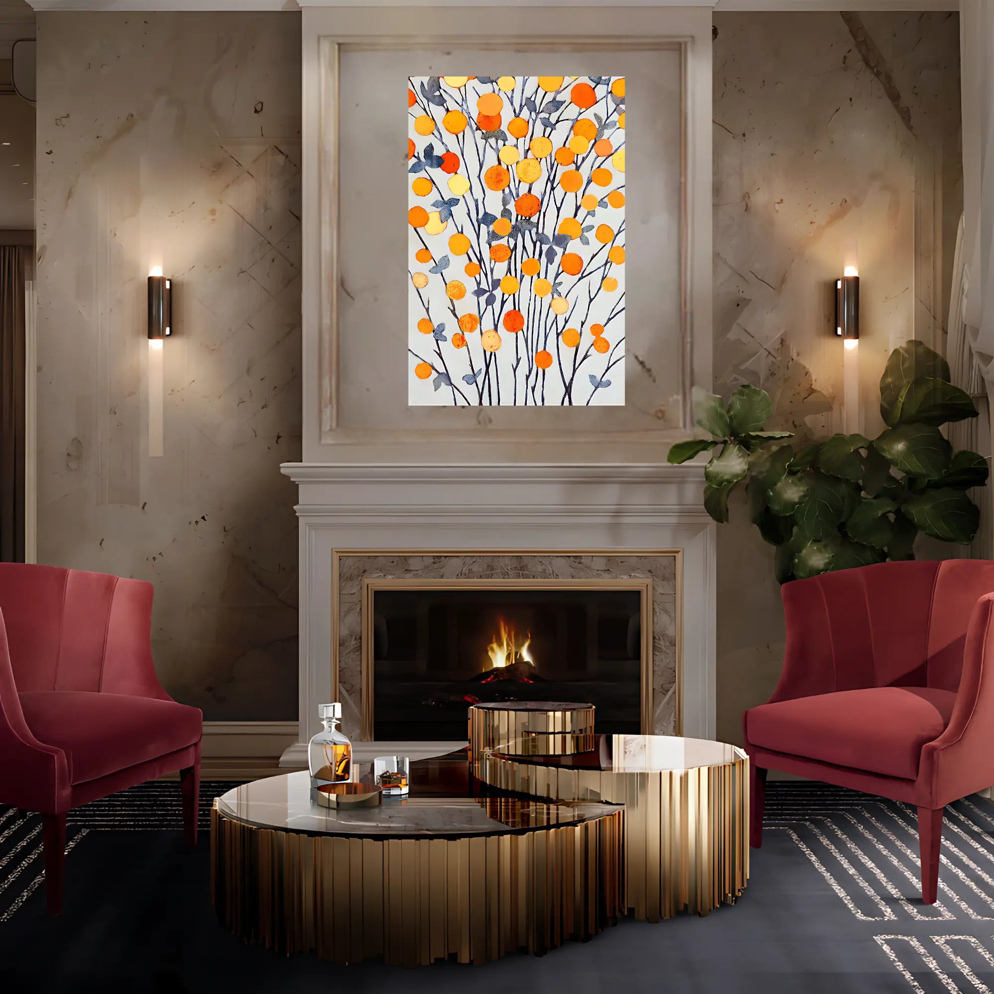 CITRUS BLOSSOMS OIL PAINTING