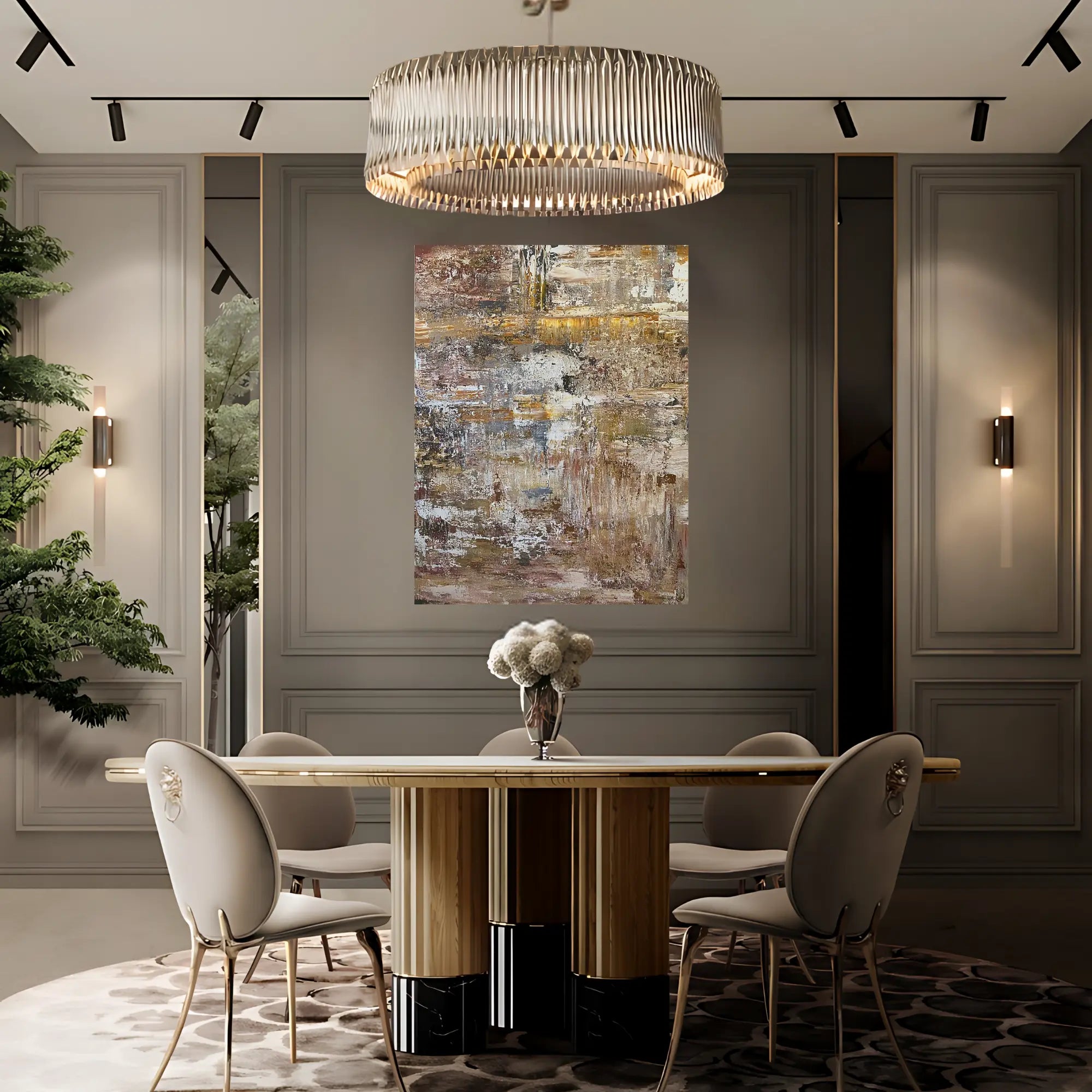 GOLDEN OPULENCE OIL PAINTING