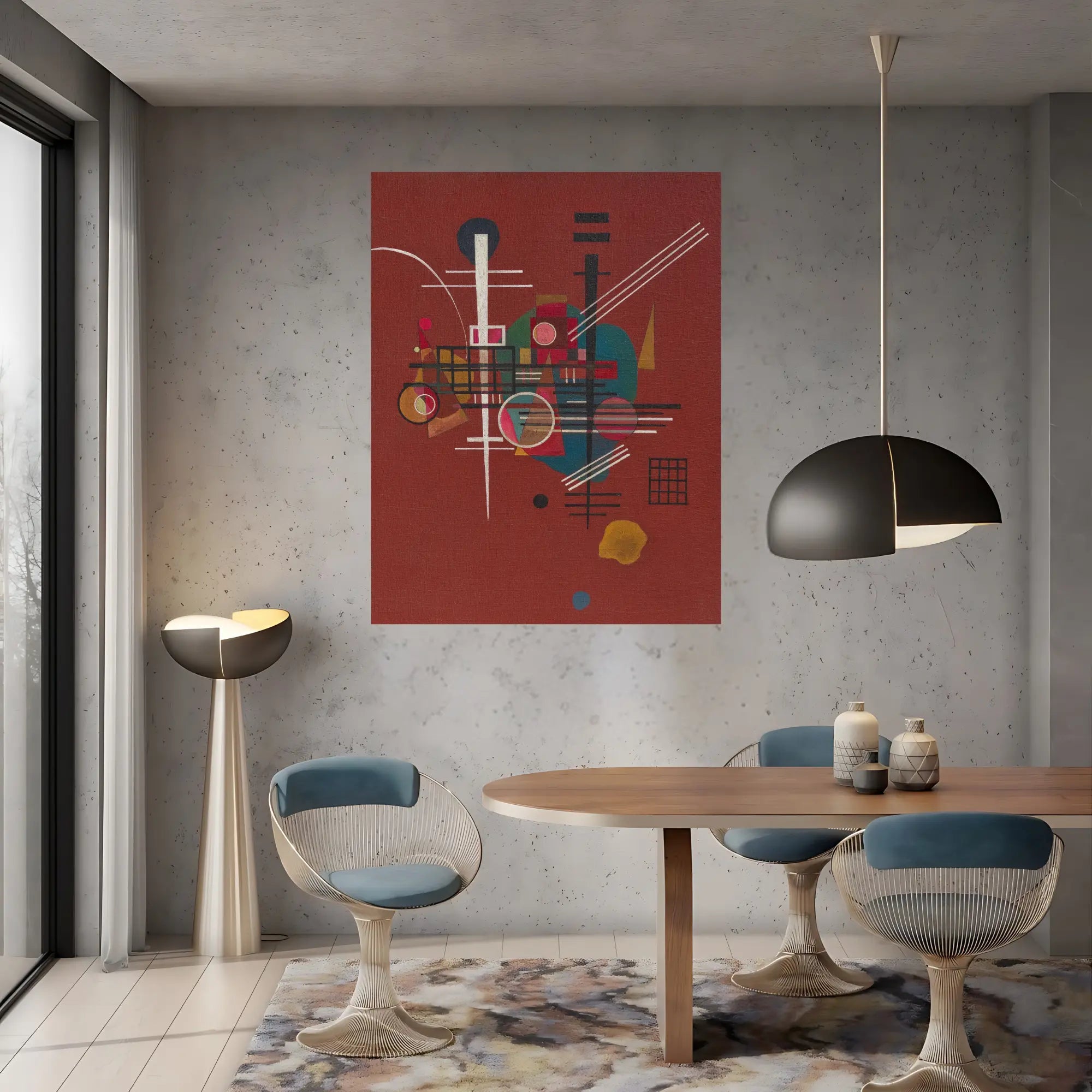 Structural Rhapsody Oil Painting