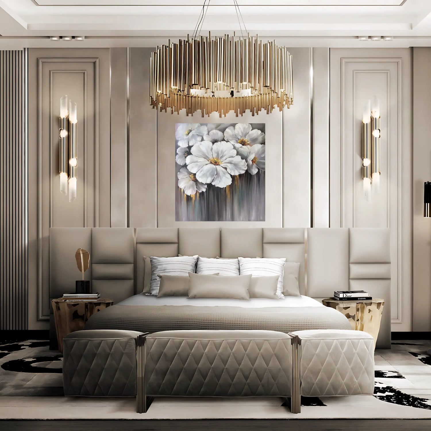 PRISTINE PETALS OIL PAINTING