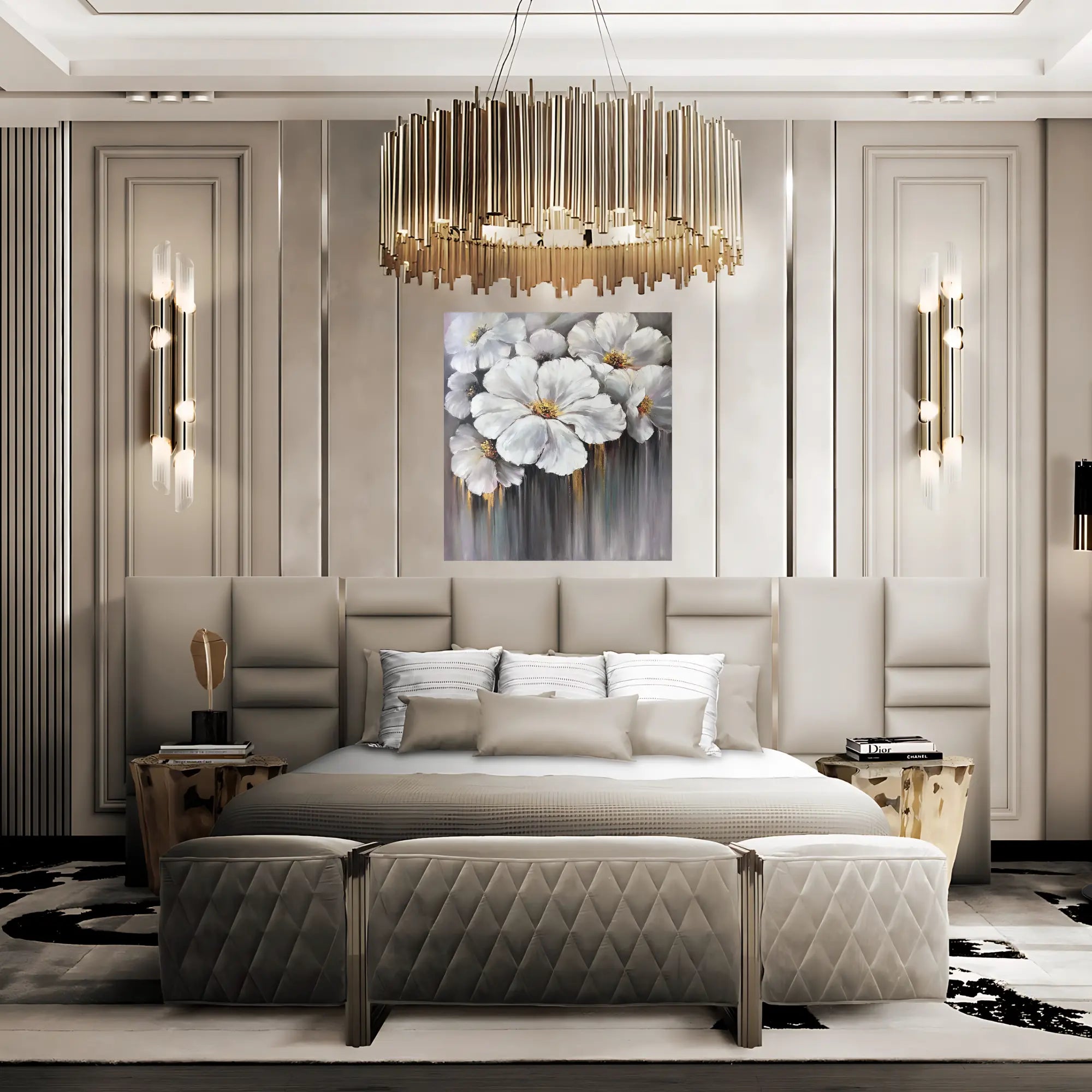 PRISTINE PETALS OIL PAINTING