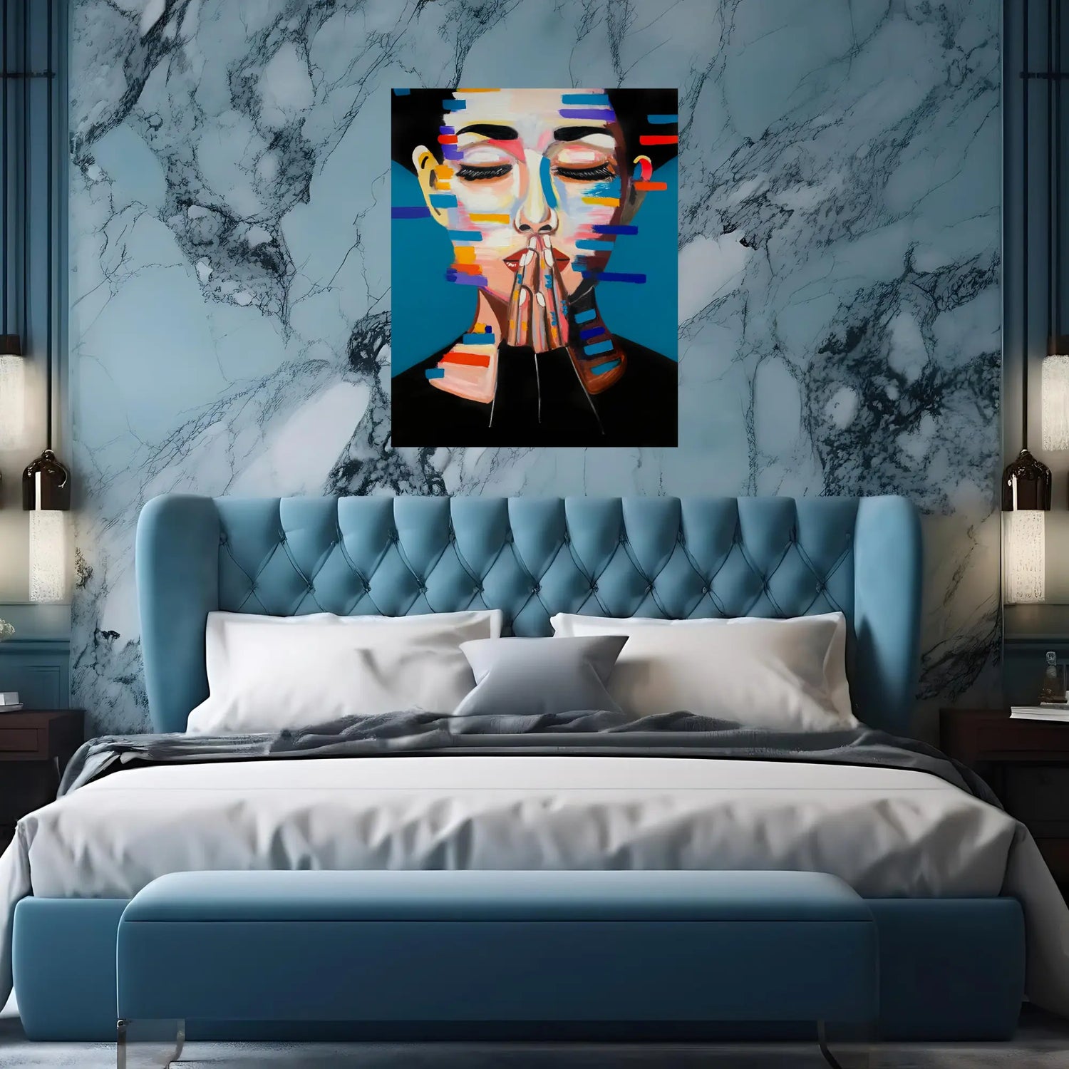 CONTEMPLATIVE OIL PAINTING