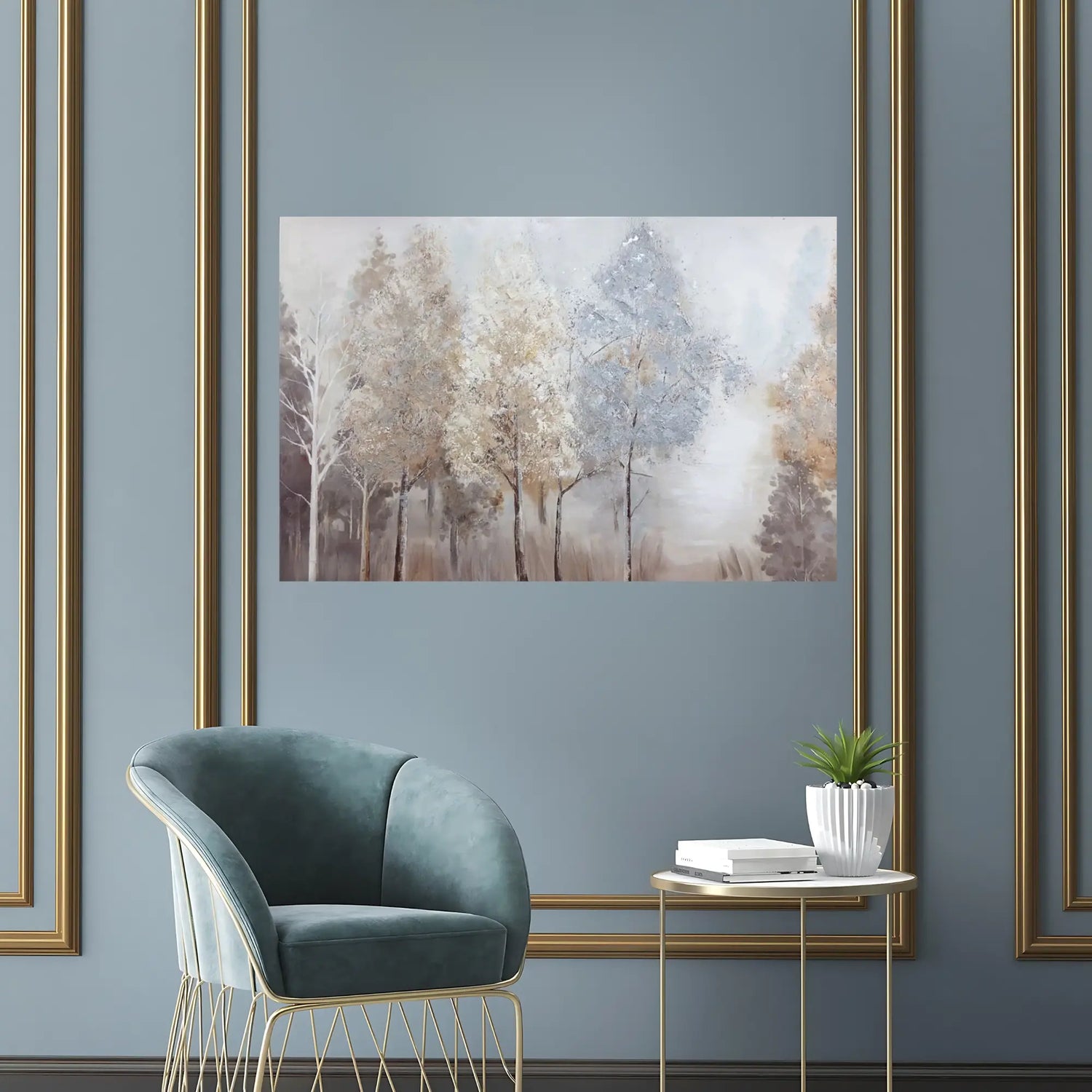 MISTY FROST OIL PAINTING