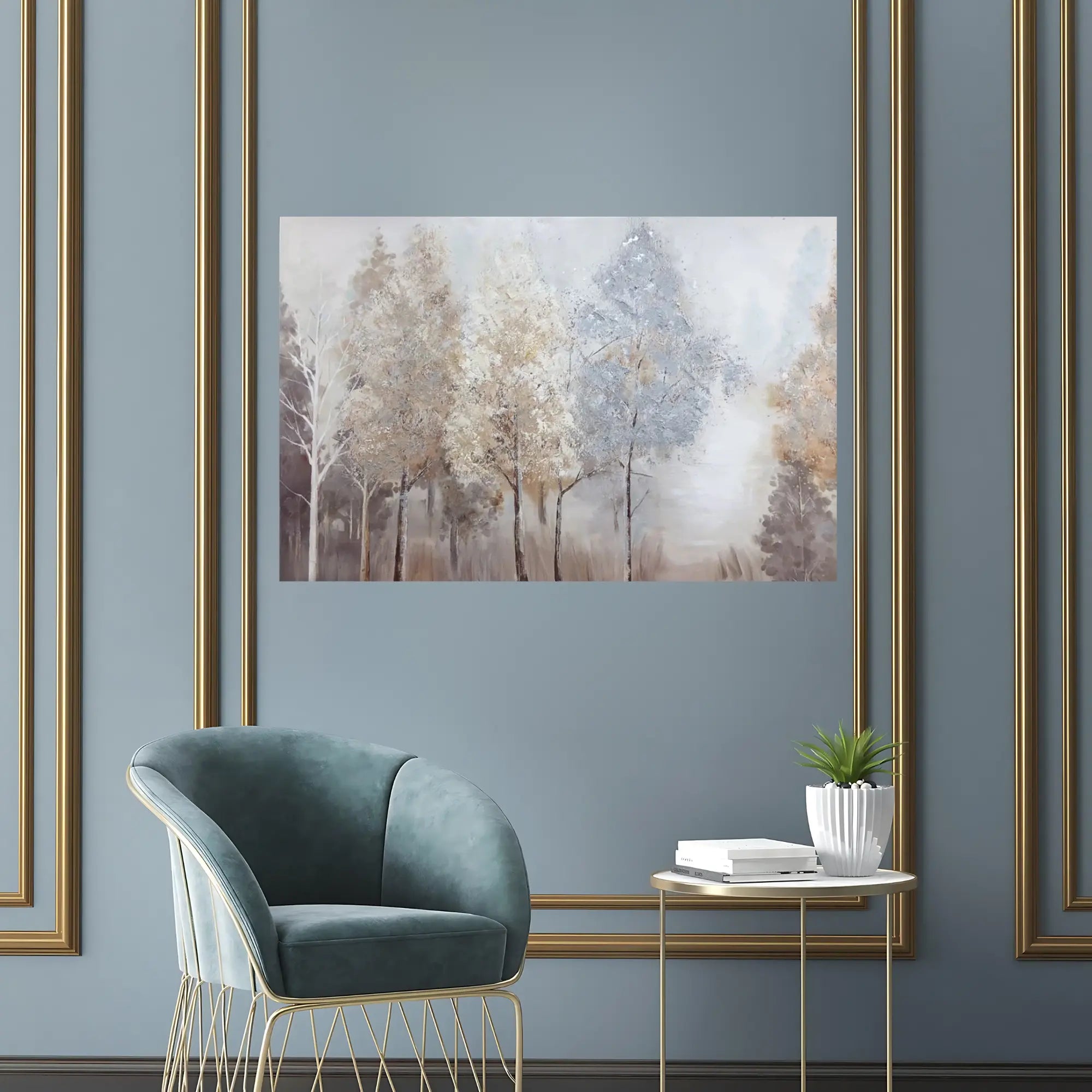 MISTY FROST OIL PAINTING