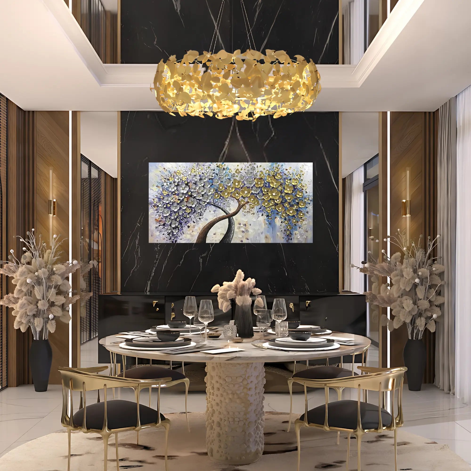 ORNATE FLORA OIL PAINTING