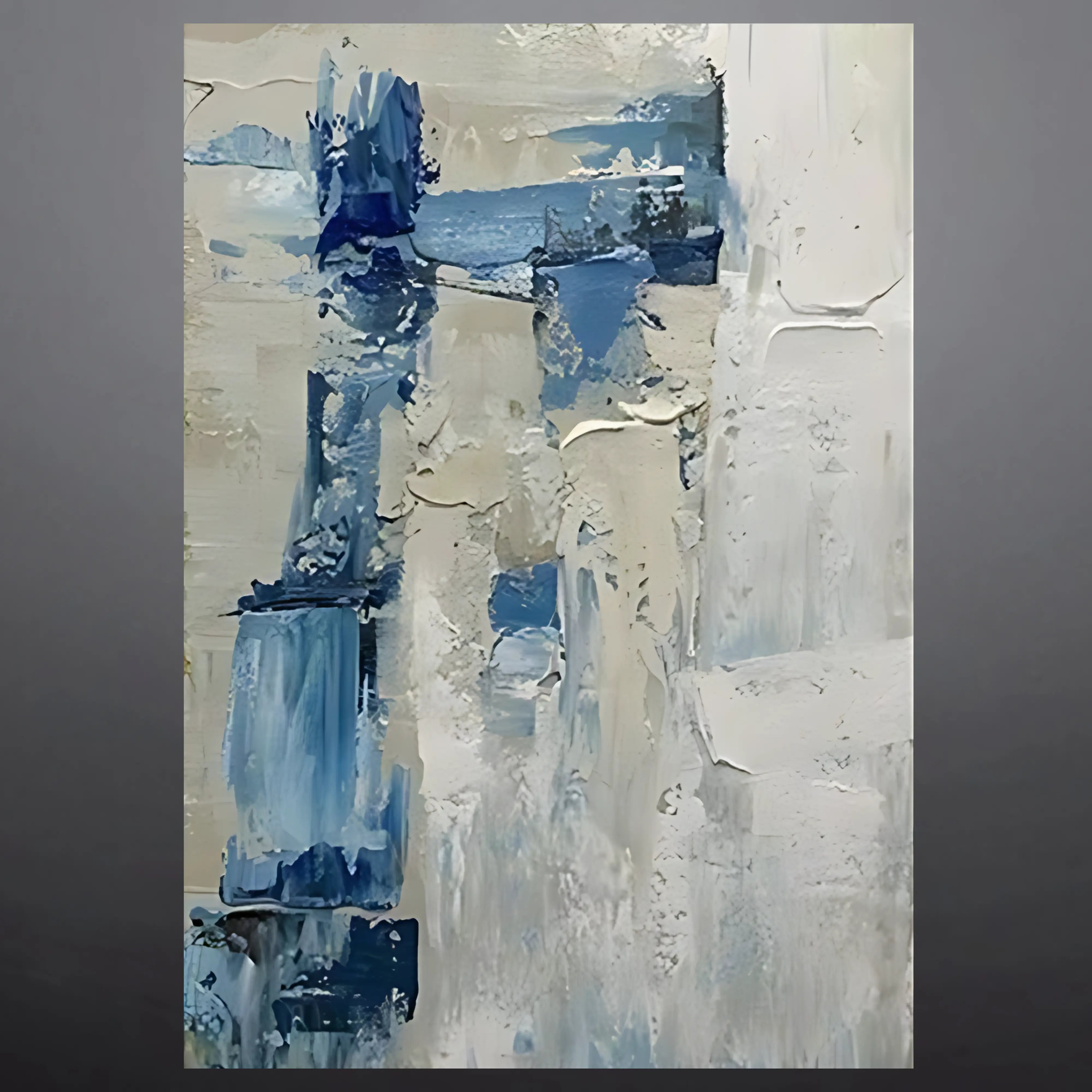 Arctic Mirage | Abstract Oil Painting on Canvas — Decor Lane – DecorLane