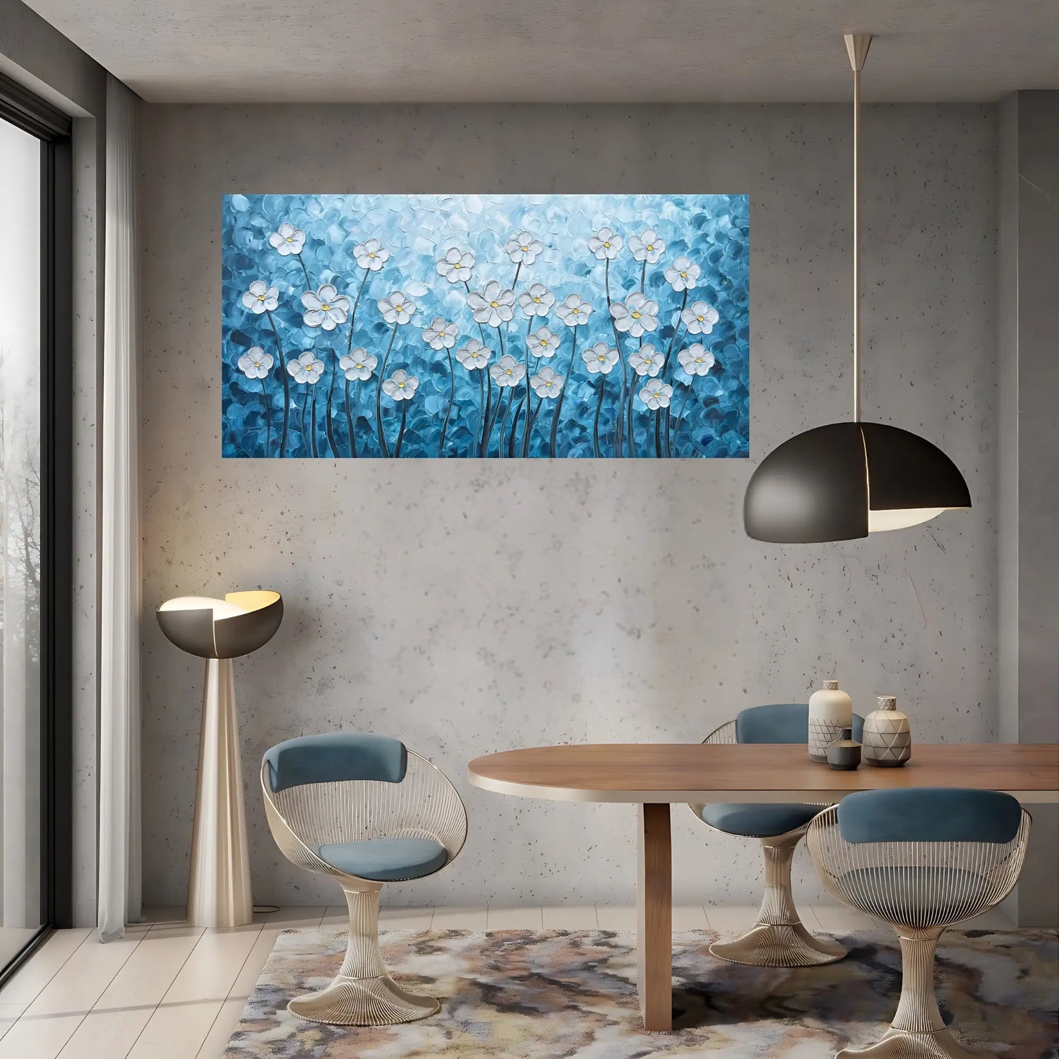 BLUEBELL SYMPHONY OIL PAINTING