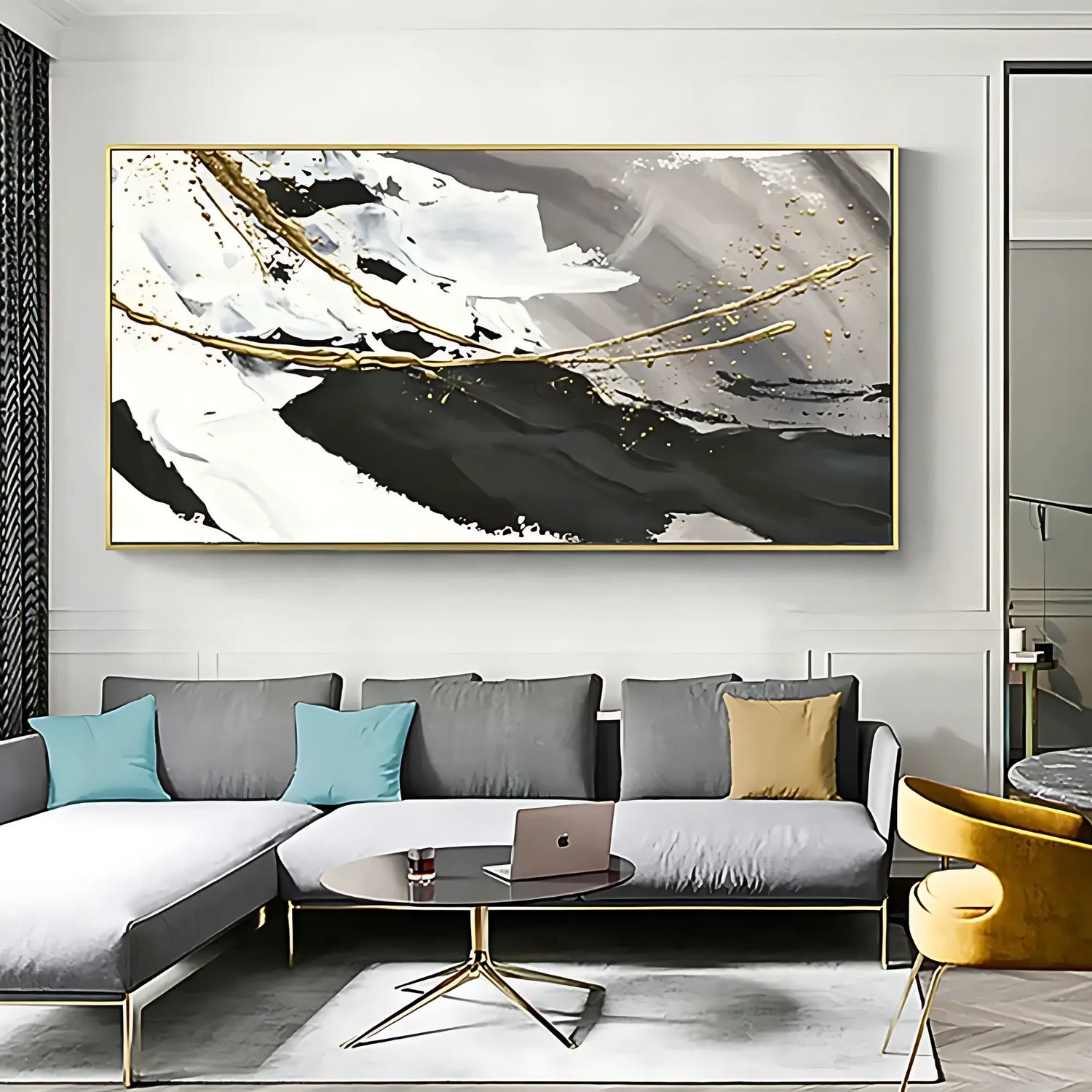 ENIGMATIC WAVES OIL PAINTING