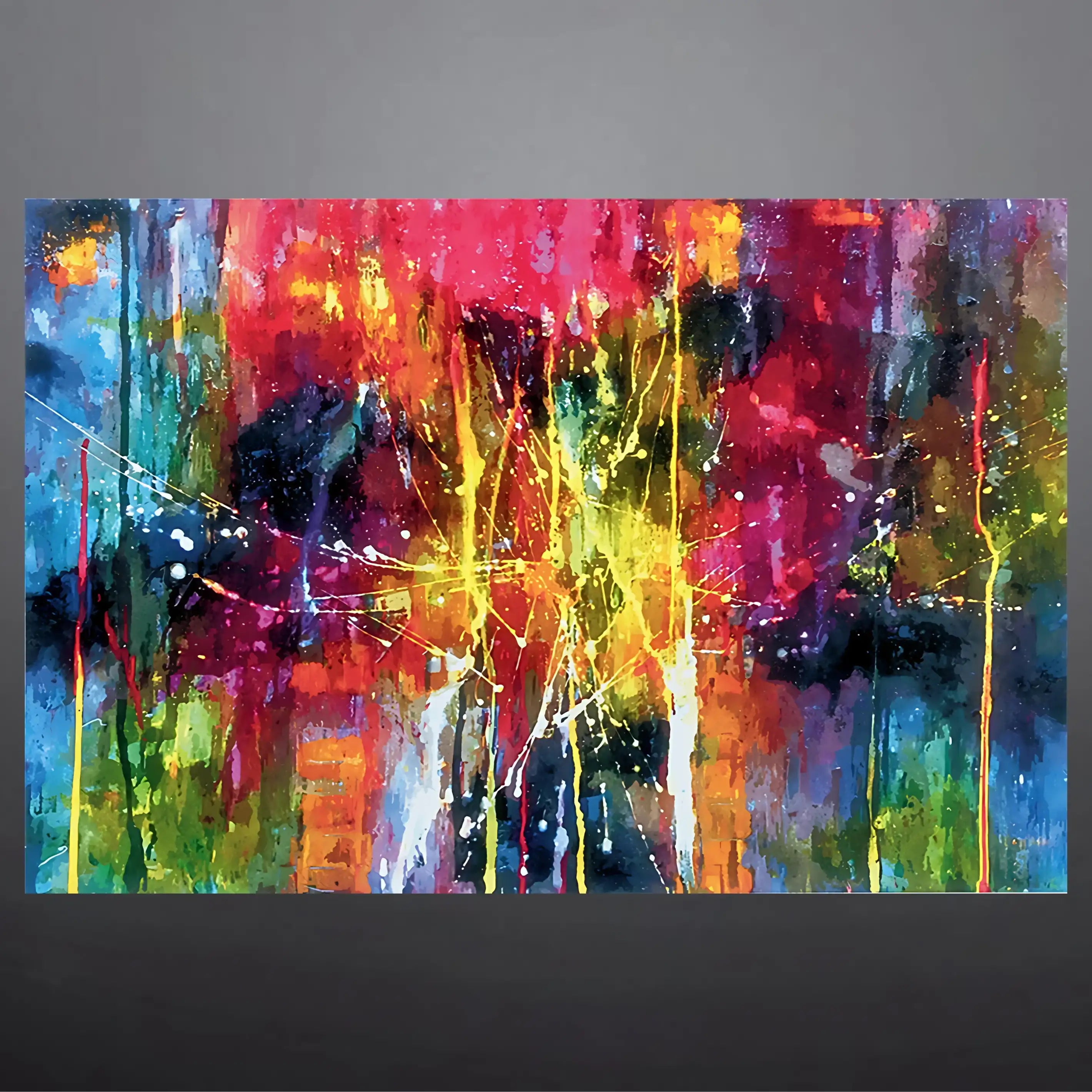 CHROMATIC ECHOES OIL PAINTING