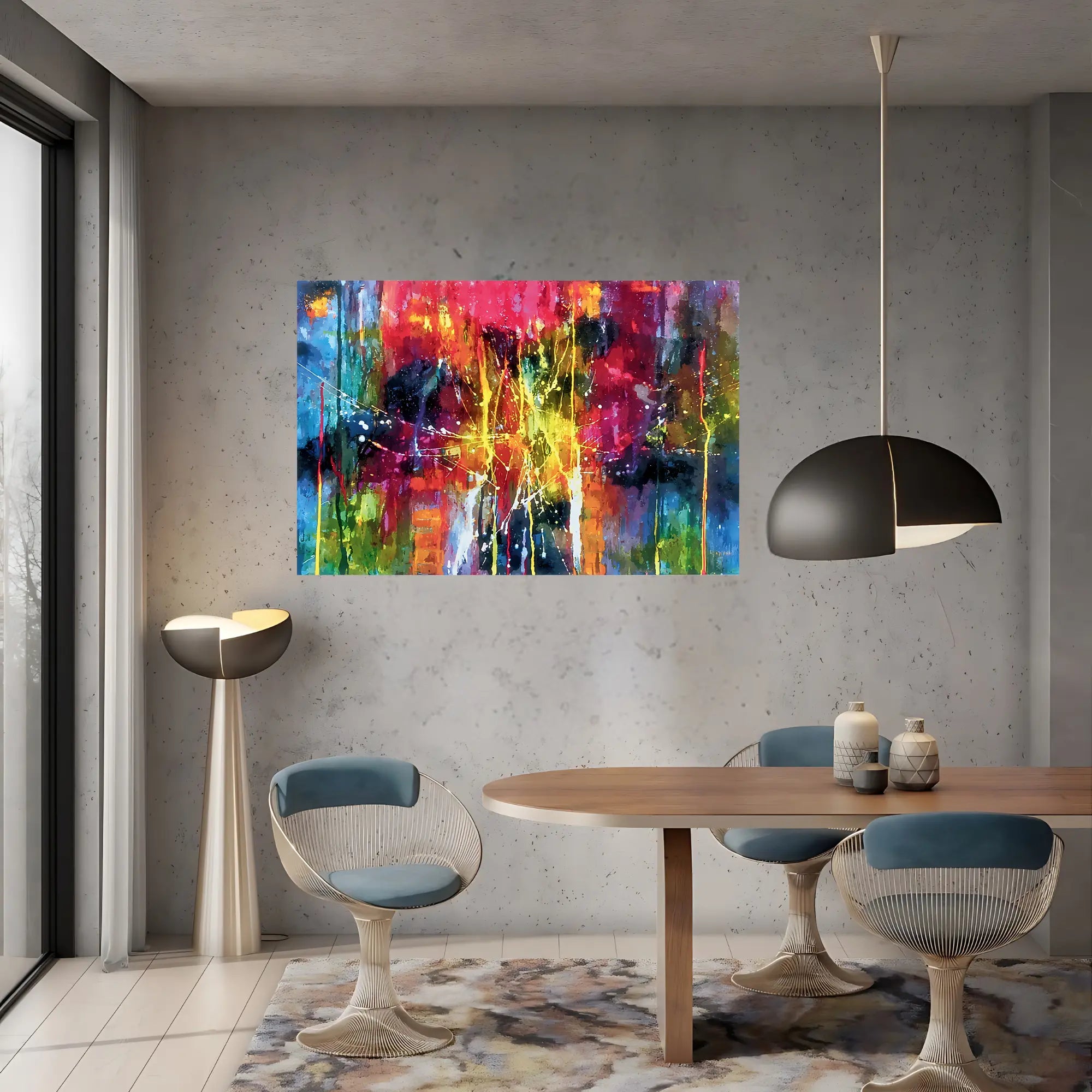 CHROMATIC ECHOES OIL PAINTING