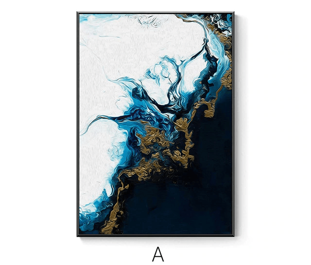 STROKE OF BLUE CANVAS PRINT