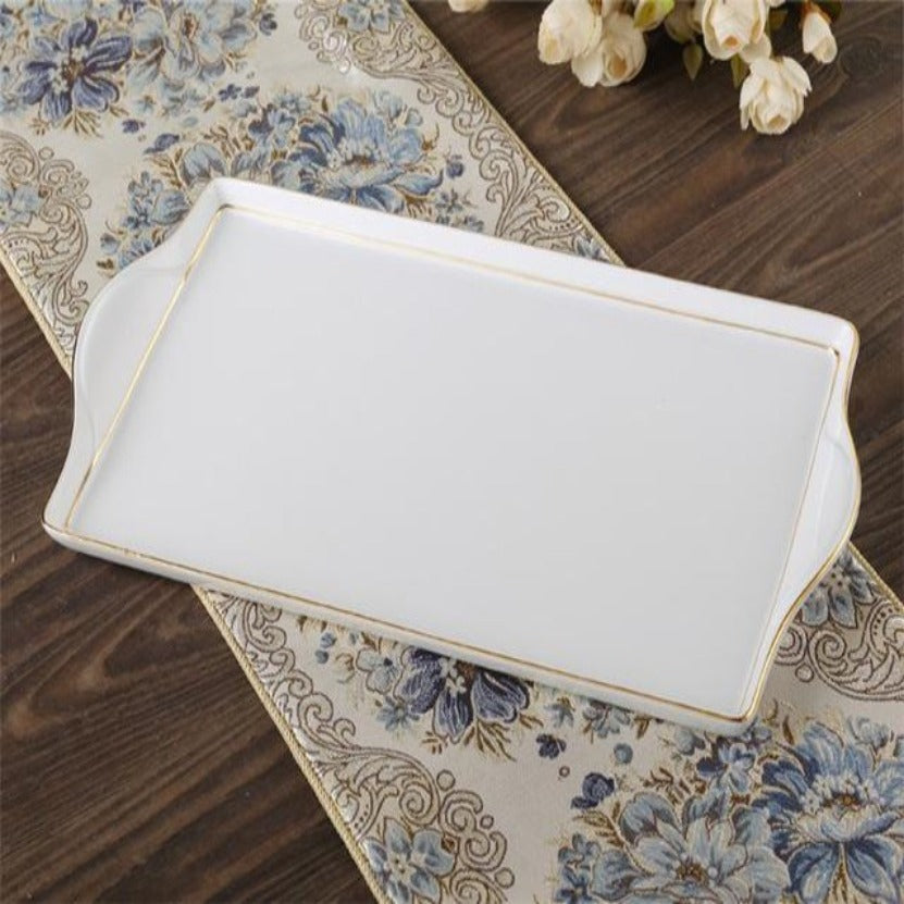 GOLDEN RIM TEACUP COLLECTION SET