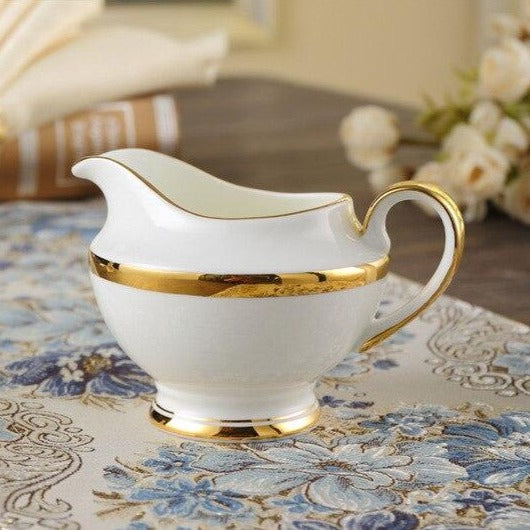 GOLDEN RIM TEACUP COLLECTION SET