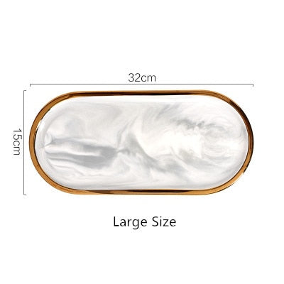 MARBLE COLISEUM SERVING DISH