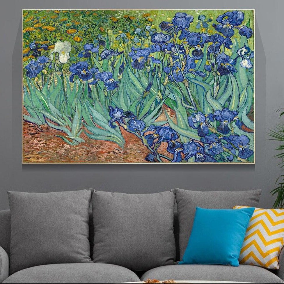 IRISES By Vincent Van Gogh CANVAS PRINT