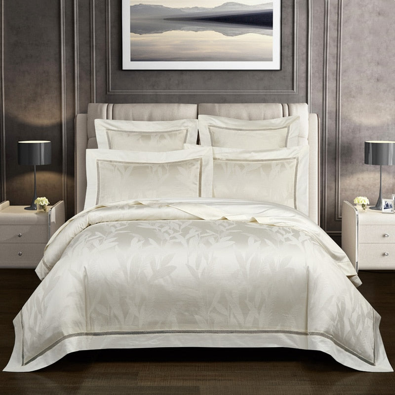 HUDSON PREMIUM DUVET COVER & SHAMS EGYPTIAN COTTON 600TC