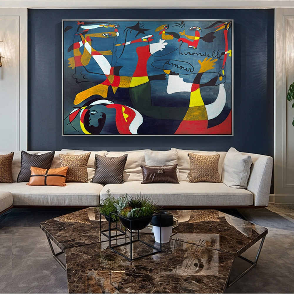 BIRTH OF THE WORLD By Joan Miró CANVAS PRINT