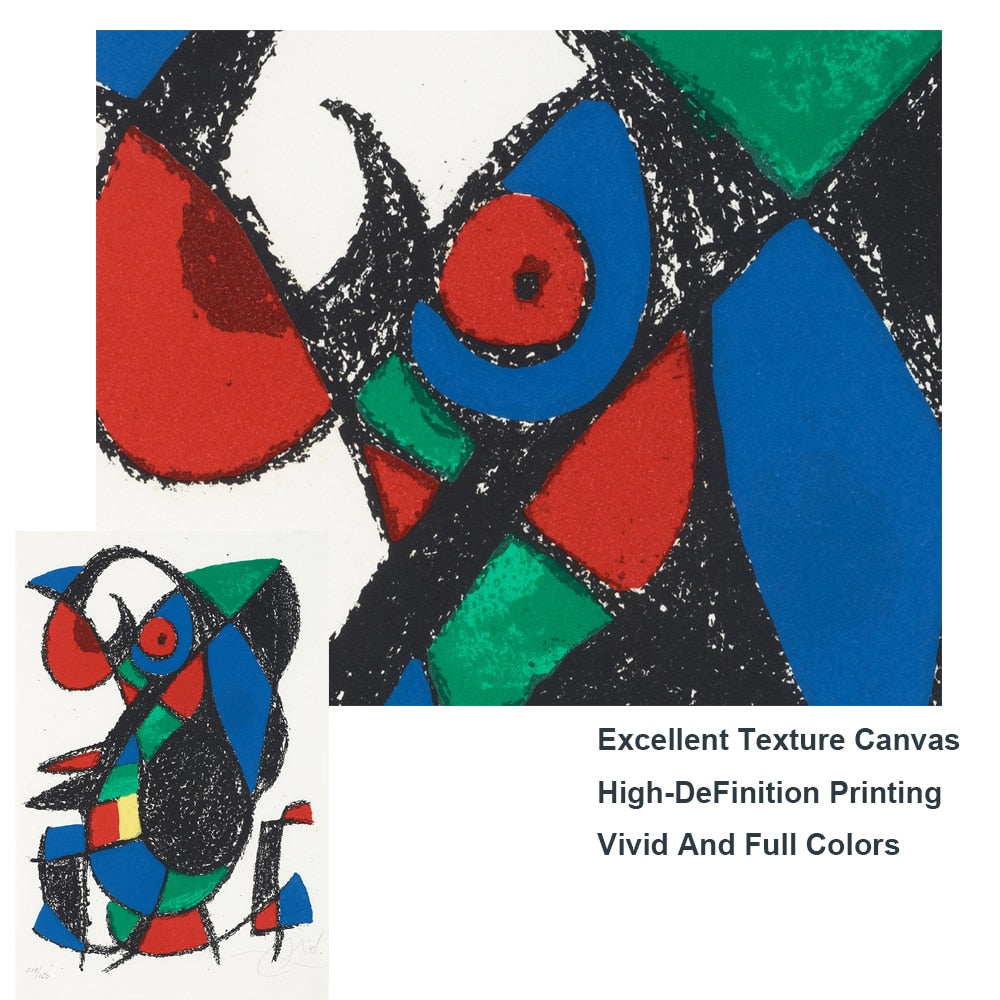 LITHOGRAPH II By Joan Miró CANVAS PRINT