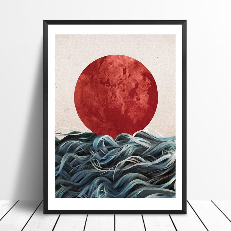 JAPANESE SUNRISE CANVAS PRINT