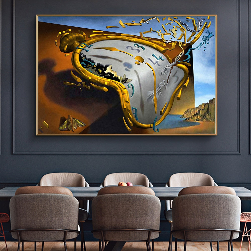 THE PERSISTENCE OF MEMORY By Salvador Dali CANVAS PRINT