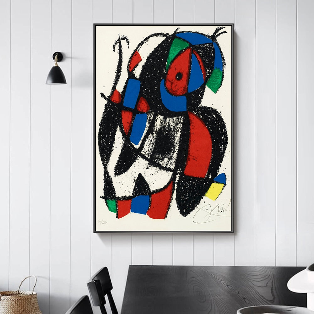 LITHOGRAPH II By Joan Miró CANVAS PRINT