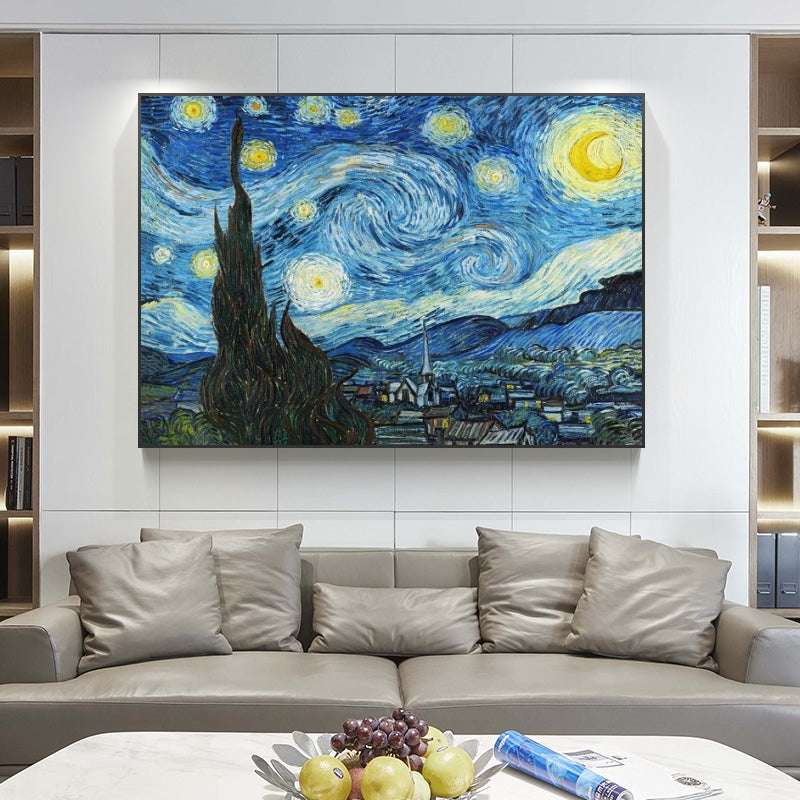 THE STARRY NIGHT By Vincent Van Gogh CANVAS PRINT