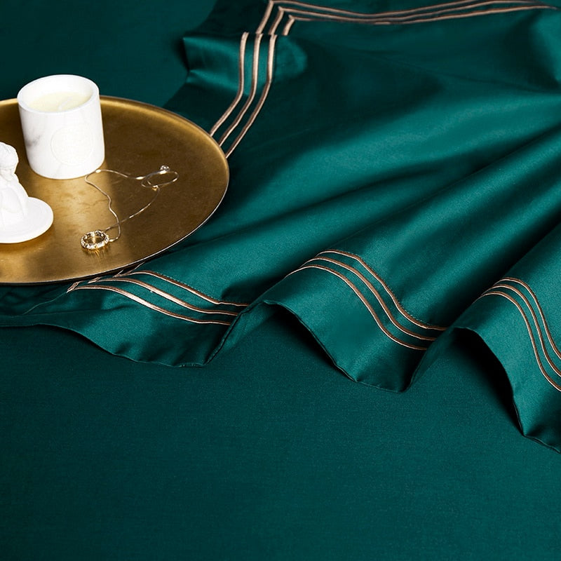 BELVEDERE DUVET COVER & SHAMS EGYPTIAN COTTON 1200TC