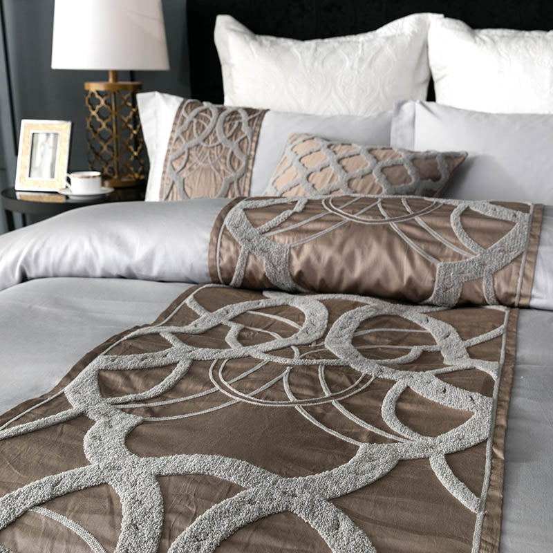 CHAIN OF LUXURY DUVET COVER & SHAMS EGYPTIAN COTTON 400TC