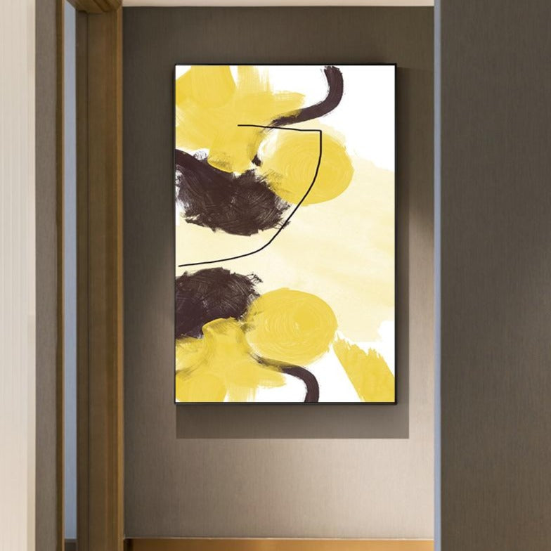 COLOURED SPACES CANVAS PRINT