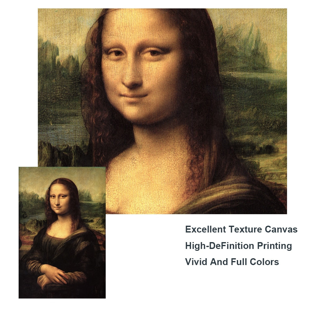 MONA LISA By Leonardo da Vinci CANVAS PRINT