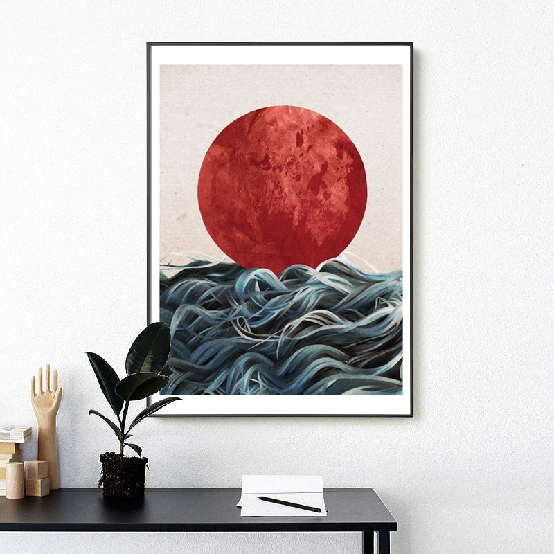 JAPANESE SUNRISE CANVAS PRINT